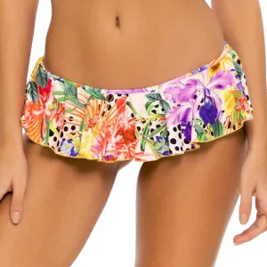 SHOCKING FLORALS - Ruffle Wavey Back Ruched Bottom