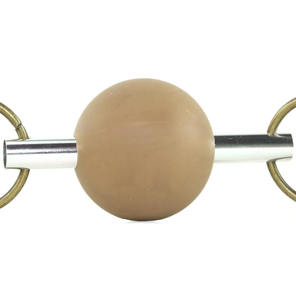 Shots Toys Ouch! Solid Ball Gag in Mocca