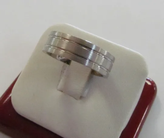 Silver Wedding Band Sterling 925 Satin Finish Double Lines Custom Made Ring Designed For Men or Womens Size 4 5 6 7 8 9 10 11 12 13 14 15
