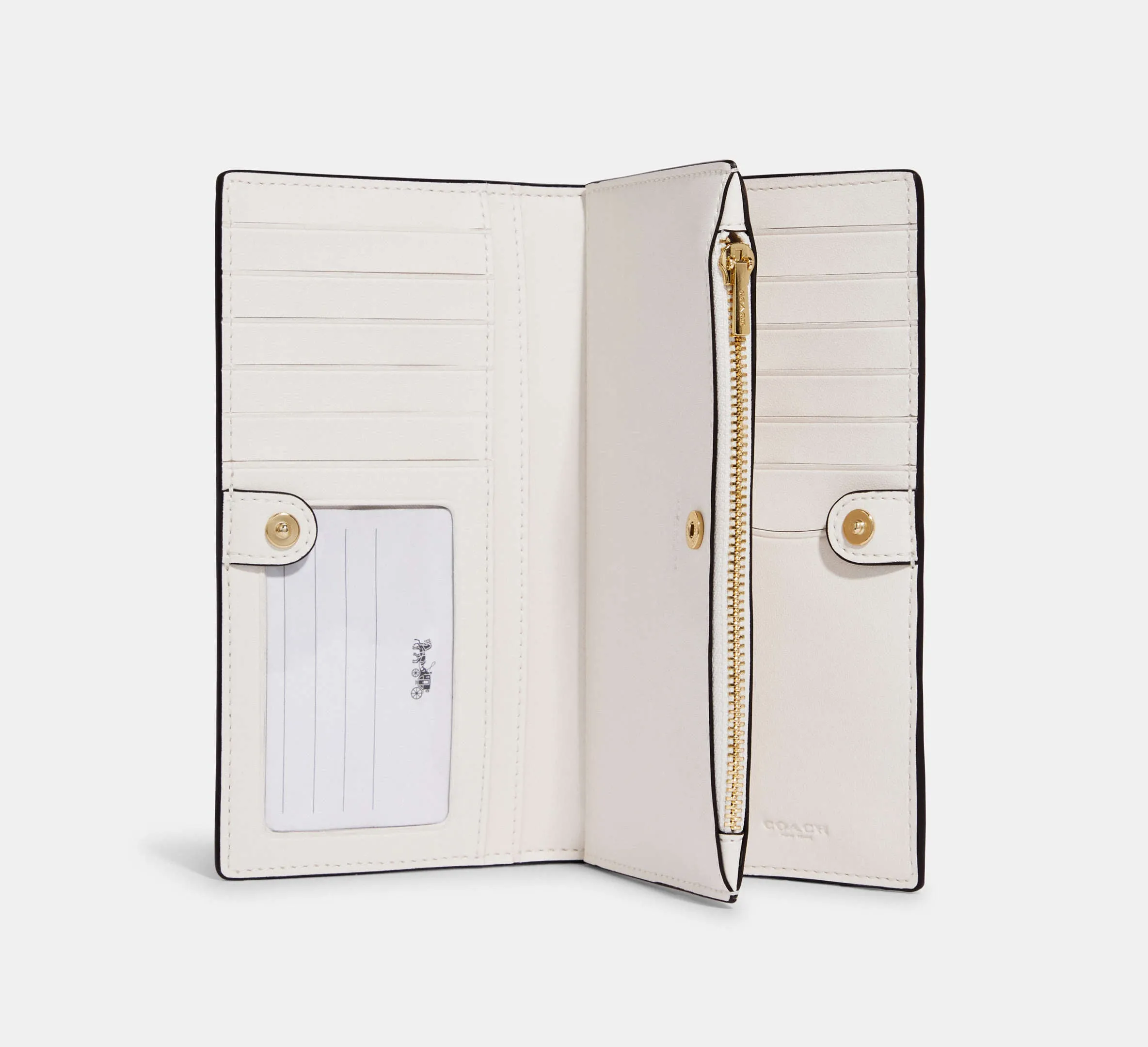 Slim Zip Wallet In Signature Canvas