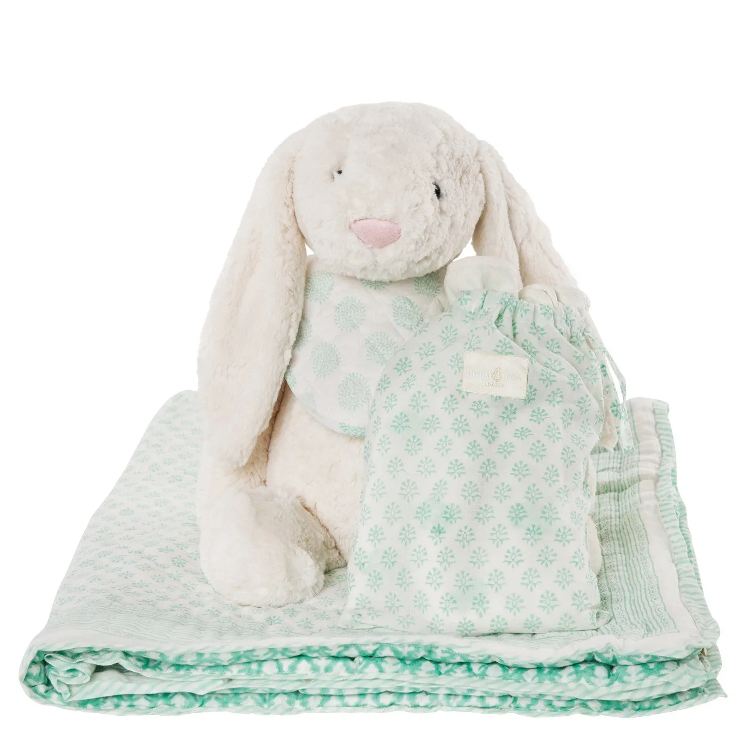 Small Paisley & Fine Dot Reversible Swaddle Blanket