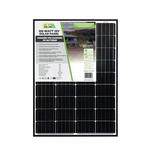 Solar Panel 120 Watt Mono 12v