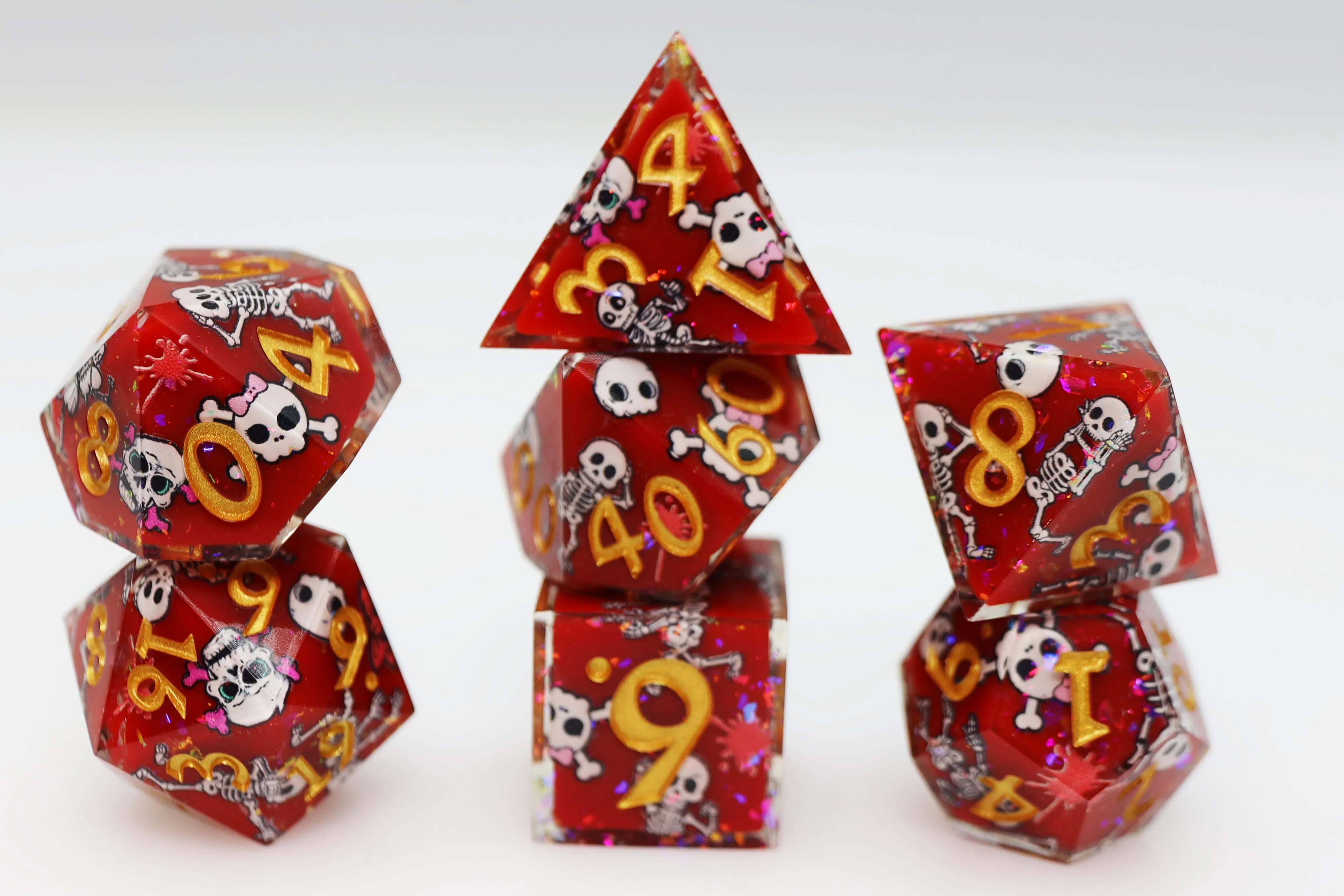Some Body to Love: Sharp Edge Decal RPG Dice Set