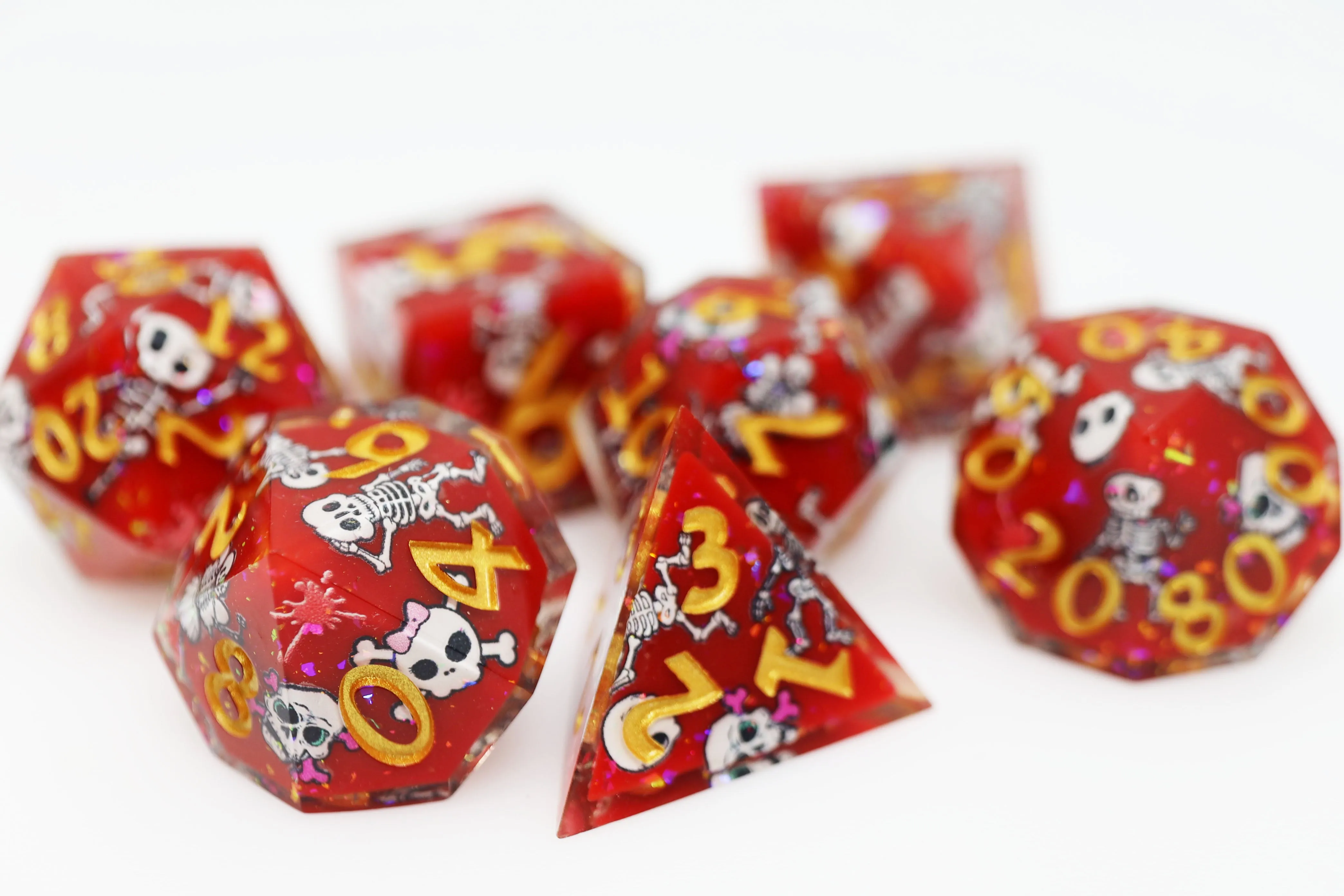 Some Body to Love: Sharp Edge Decal RPG Dice Set
