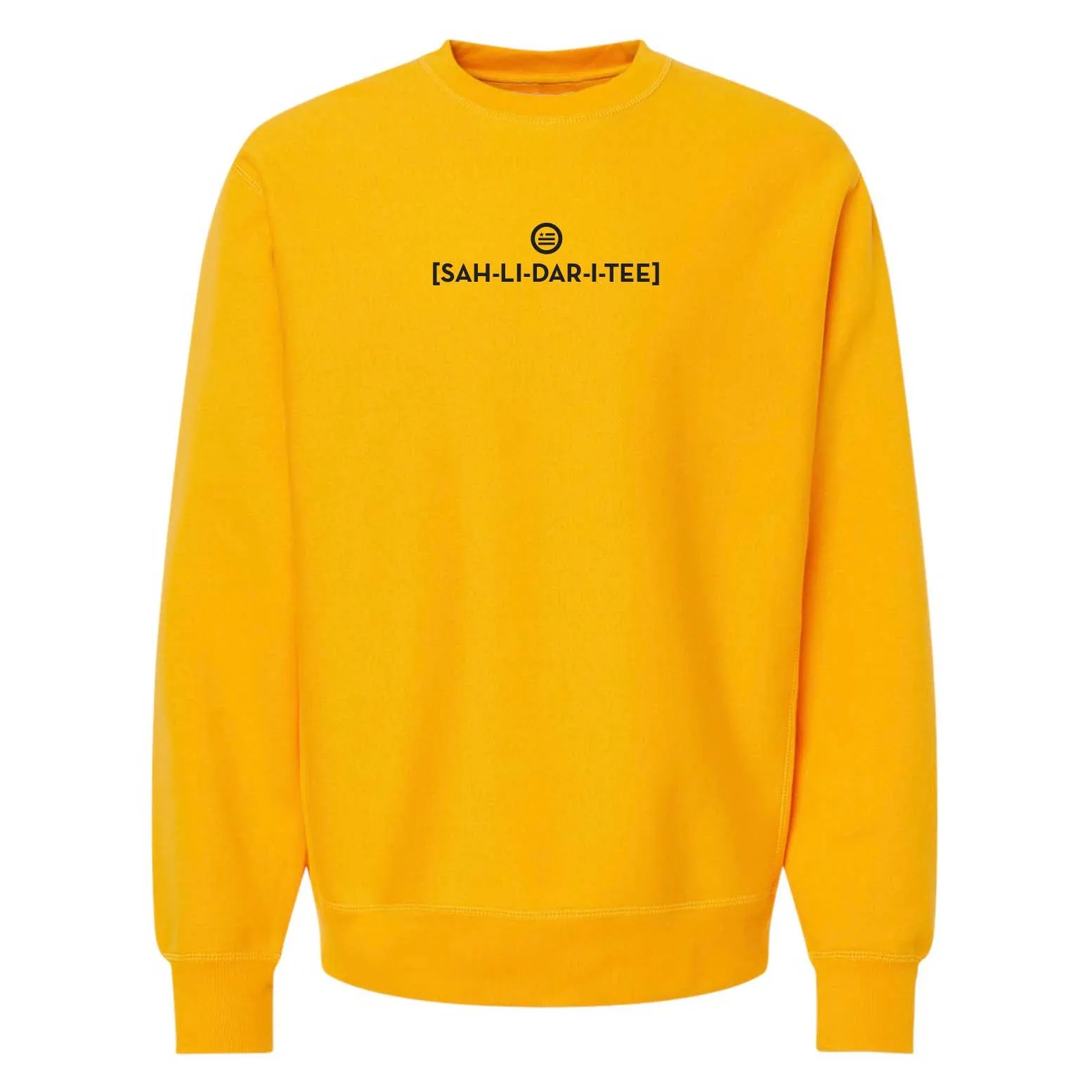 Sound it Out v3 (Solidarity)- Premium Cross-Grain Crewneck (Gold)