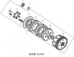 Sp125 Clutch Assembly