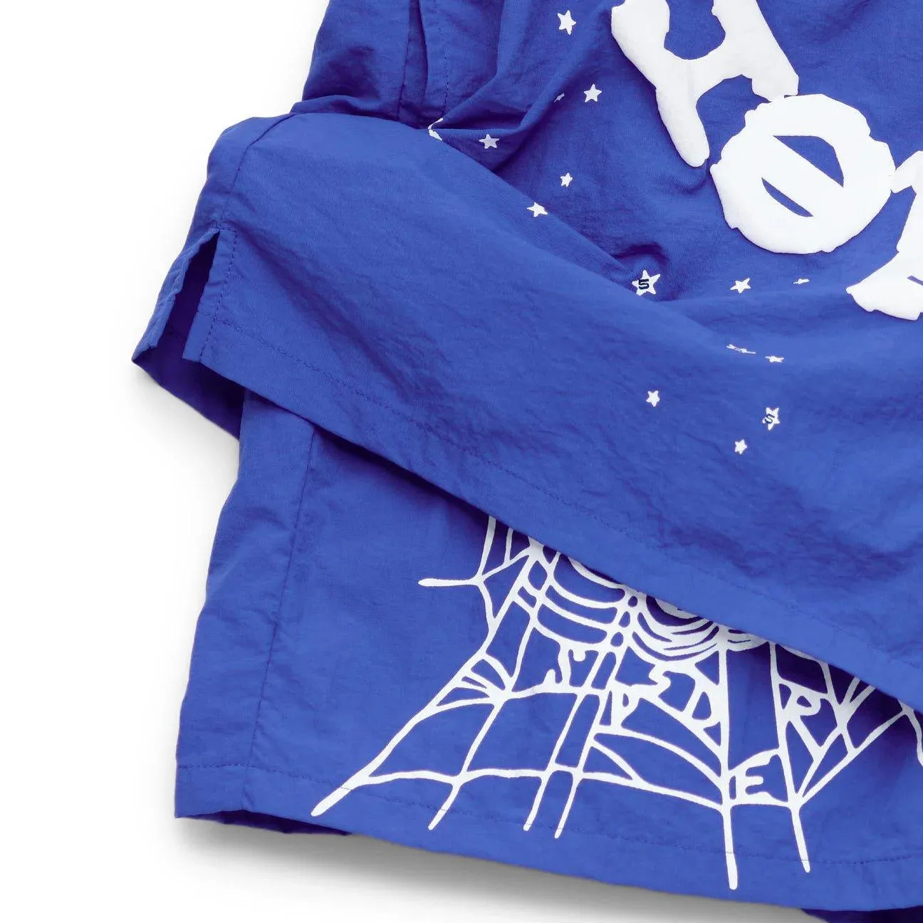 Sp5der OG Web Double Layer Short Blue