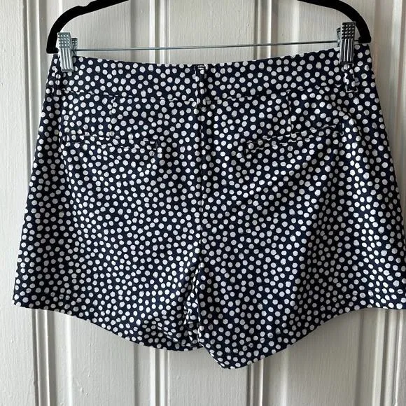 Spanx Sunshine Short Womens Large Navy Painted Dot Shapewear Pocketed NWT