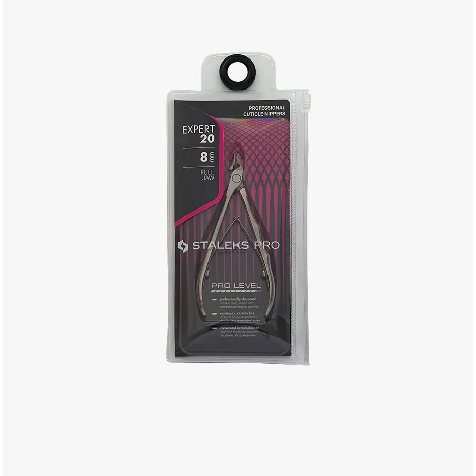 STALEKS PRO Cuticle Nippers, EXPERT 20/8 (8mm edge)