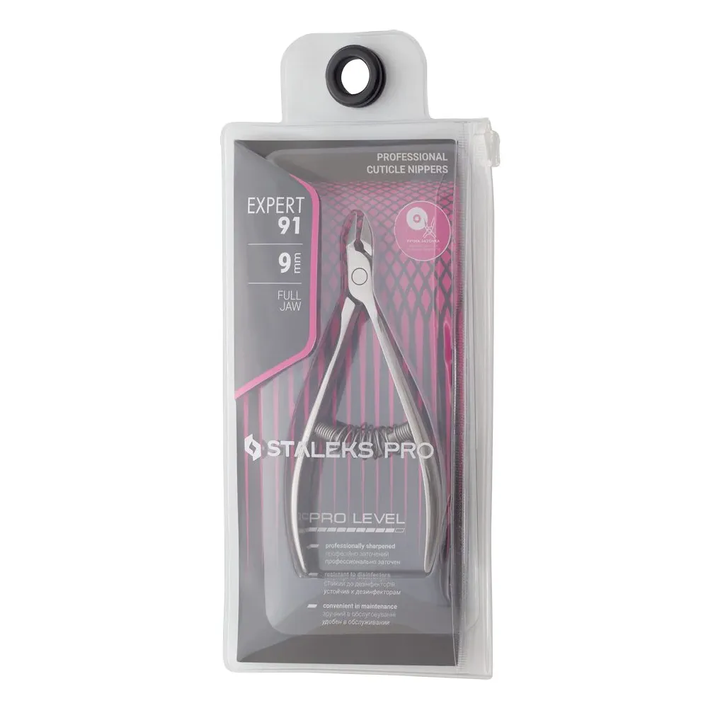 STALEKS PRO Cuticle Nippers, EXPERT 91/9 (9mm edge)