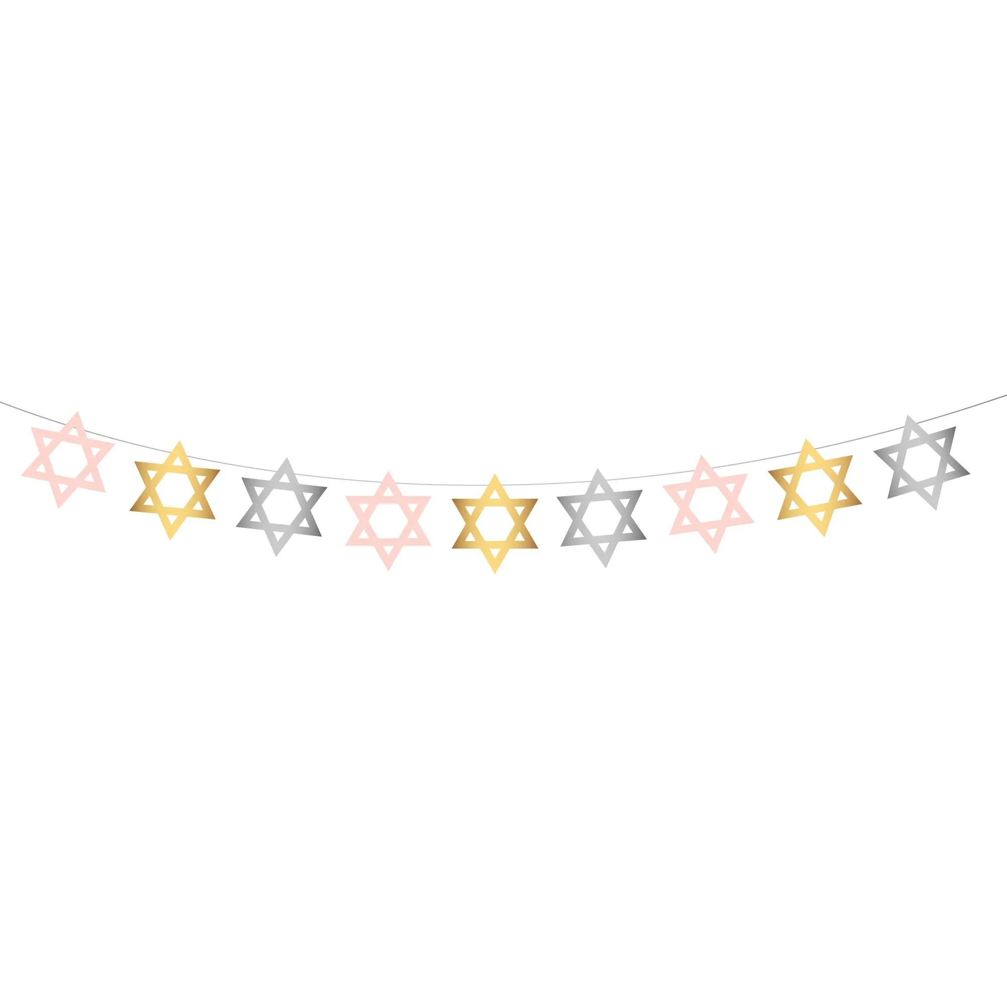 Star of David Paper Banner Party Decor