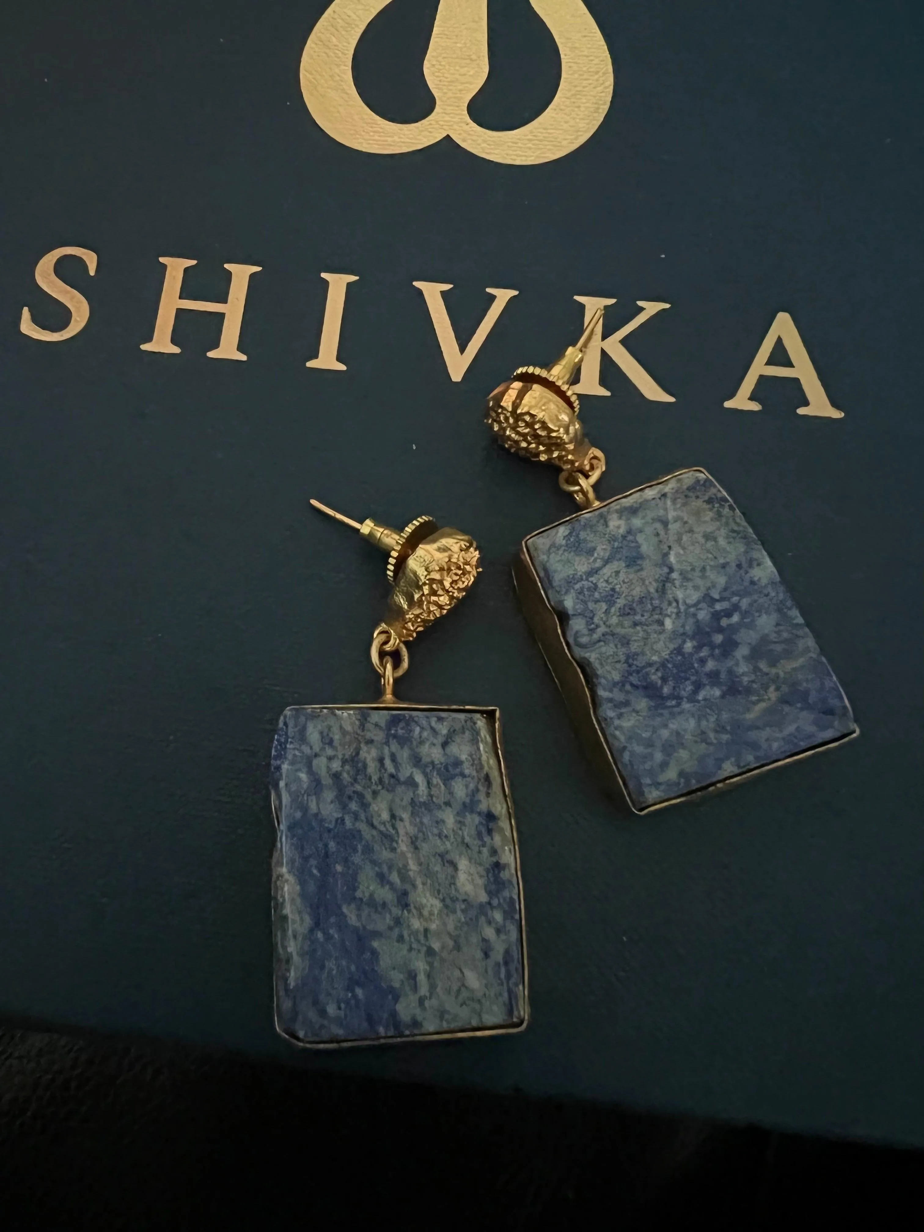 Statement Lapis Lazuli Danglers