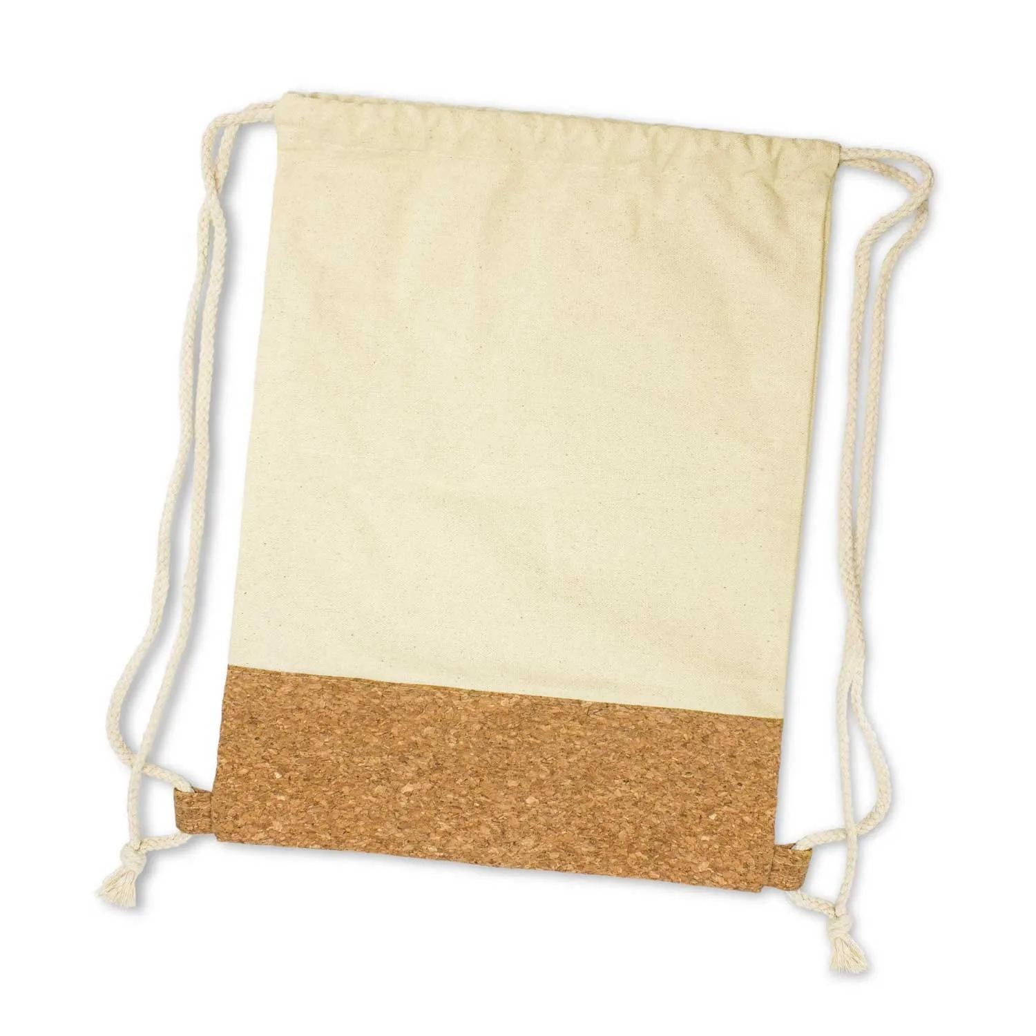 Stock Cotton   Cork Drawstring Backpack(SCB-53T)