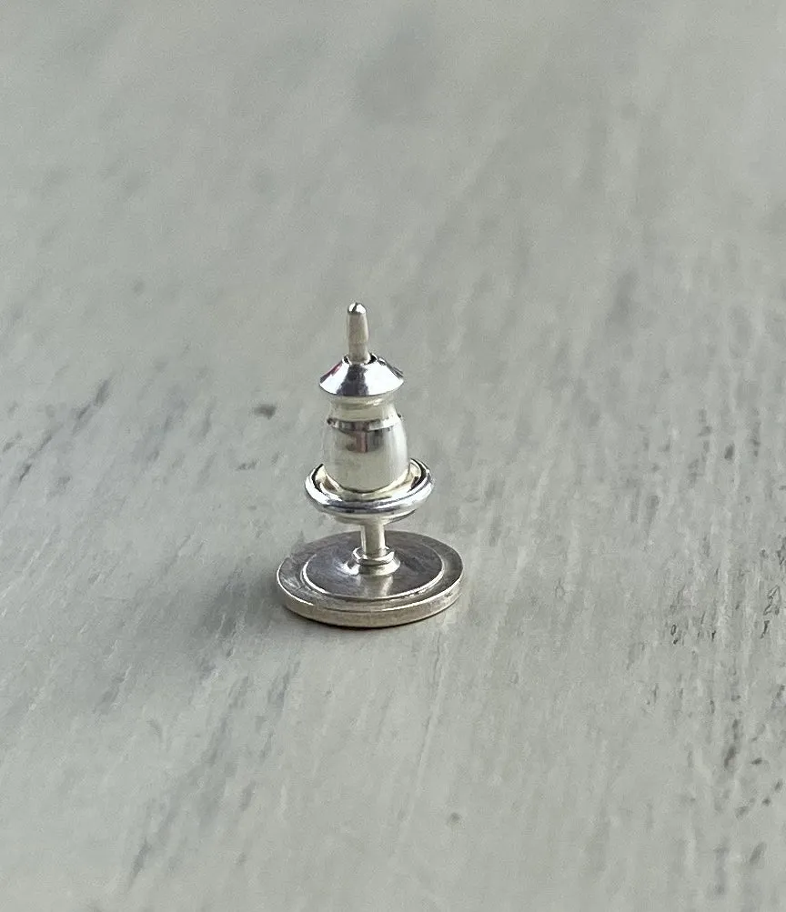 Stoned & Stamped Stud Earrings