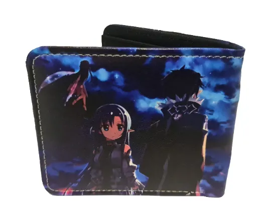 Sword Art Online Anime Wallet - Kirito and Asuna - Premium PVC Leather - Unisex