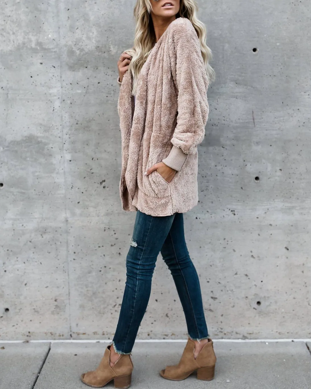 The Coziest Yet Pocketed Cardigan - Taupe