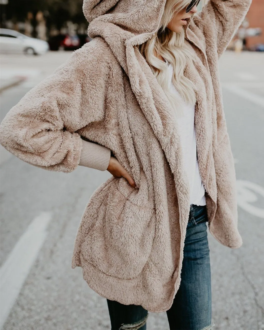 The Coziest Yet Pocketed Cardigan - Taupe