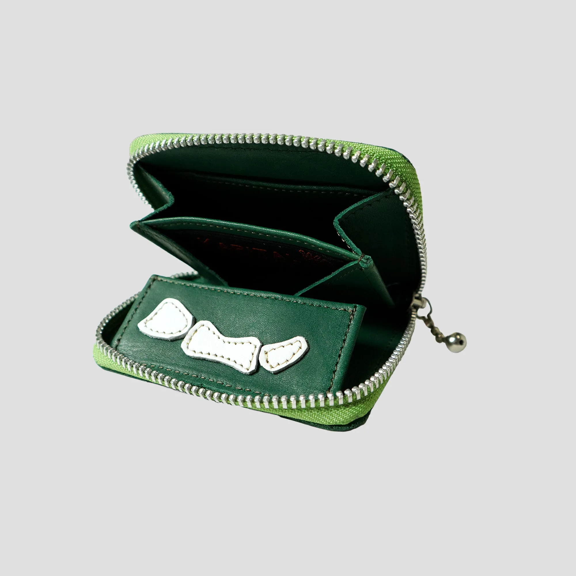 THUMB-UP BONE MINI LEATHER WALLET