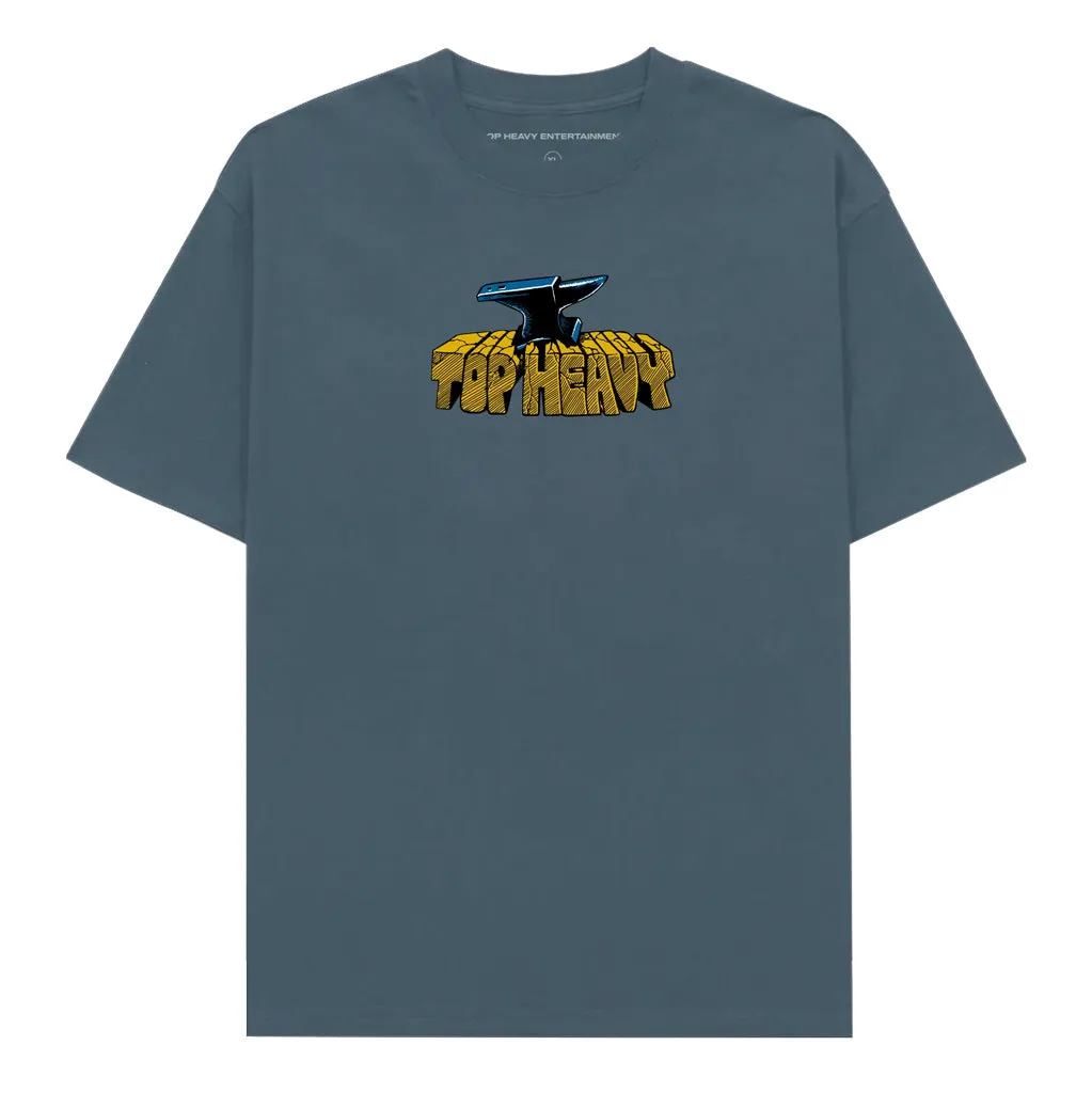 TOP HEAVY ANVIL TEE - SLATE