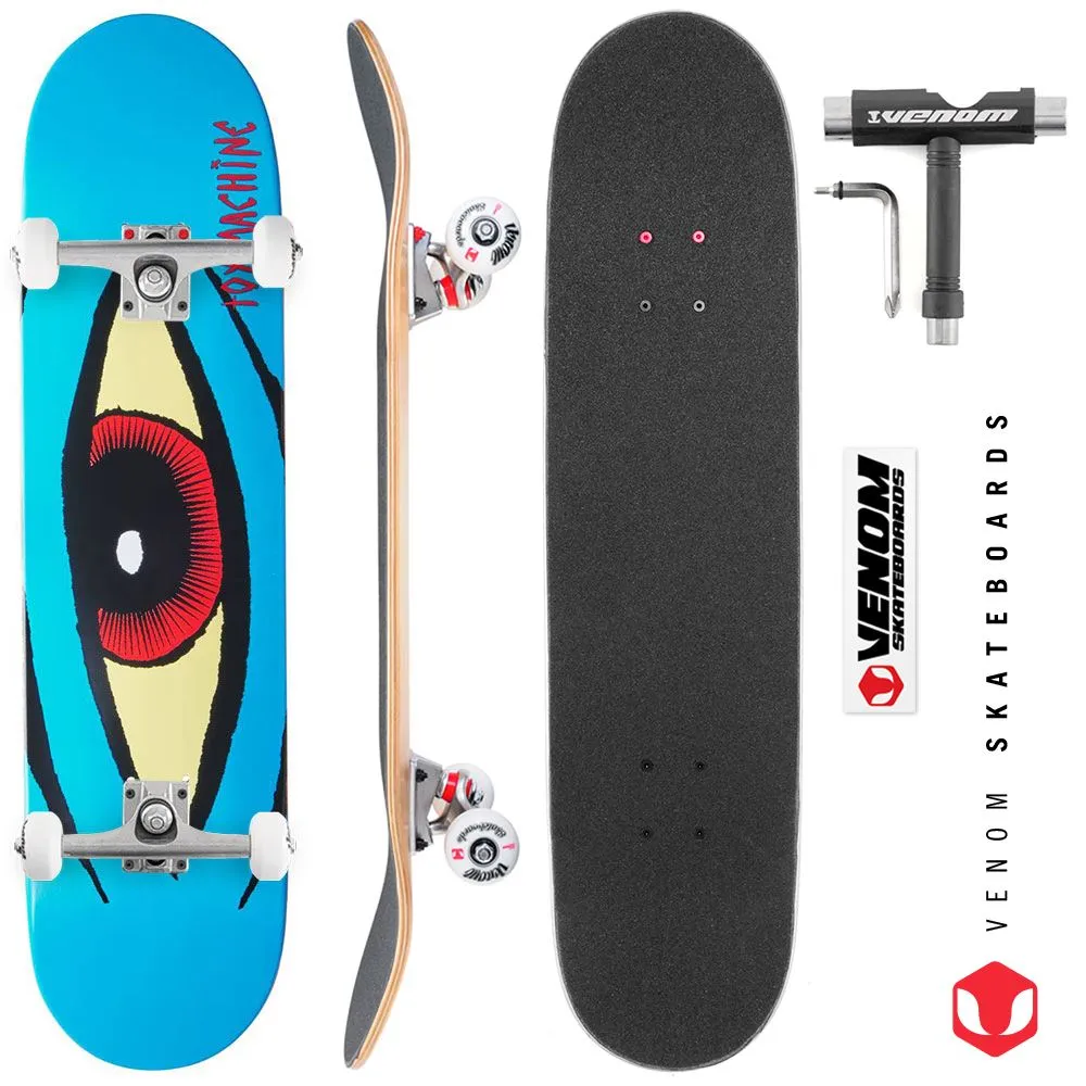 Toy Machine Sect Eye Blue Custom Complete Skateboard - 7.875"