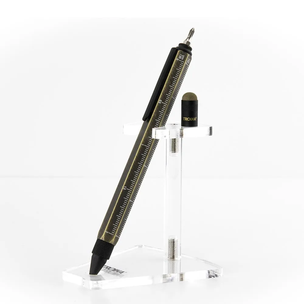 Troika Multitasking ballpoint pen "CONSTRUCTION" (Antique Gold)