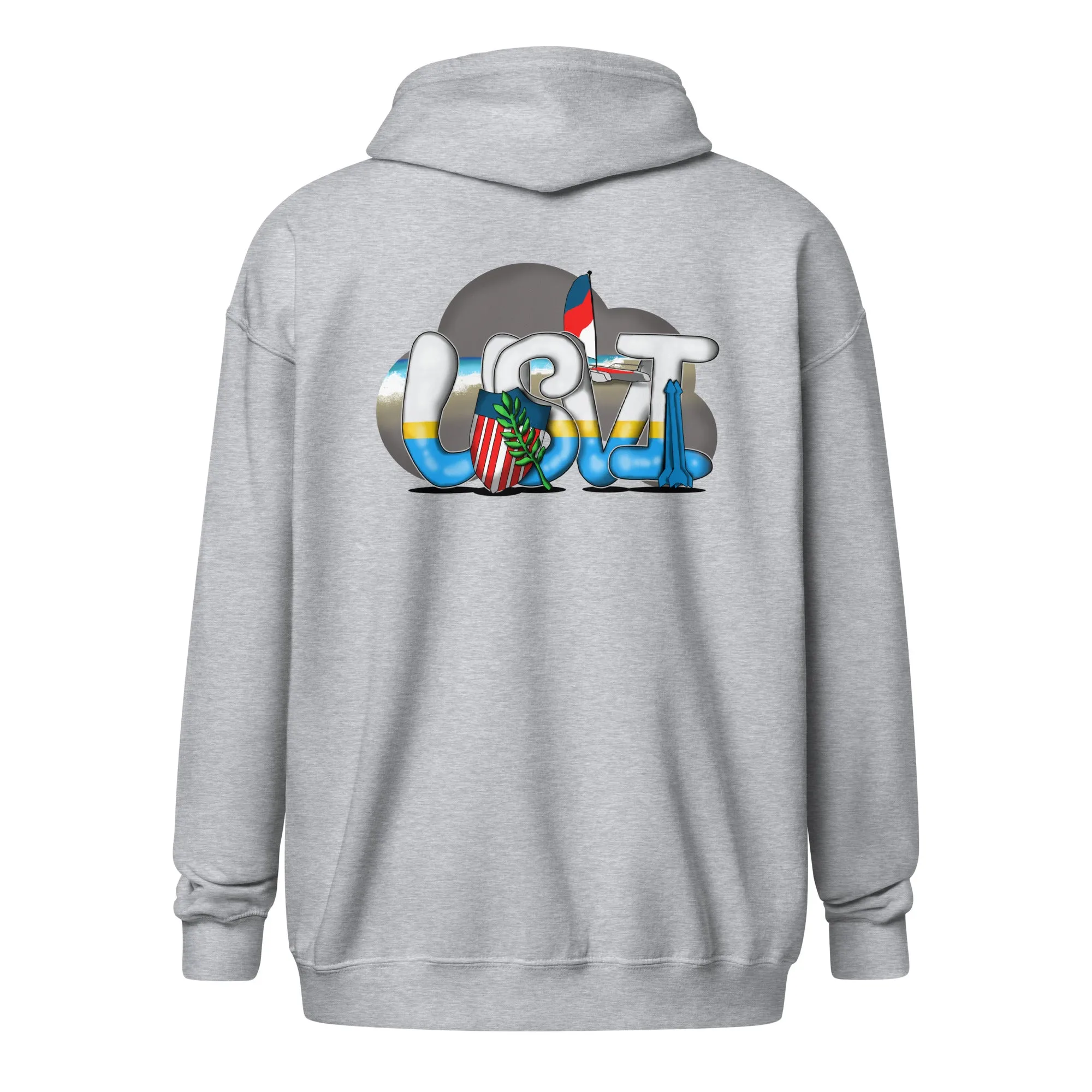 USVI Heavy blend zip hoodie