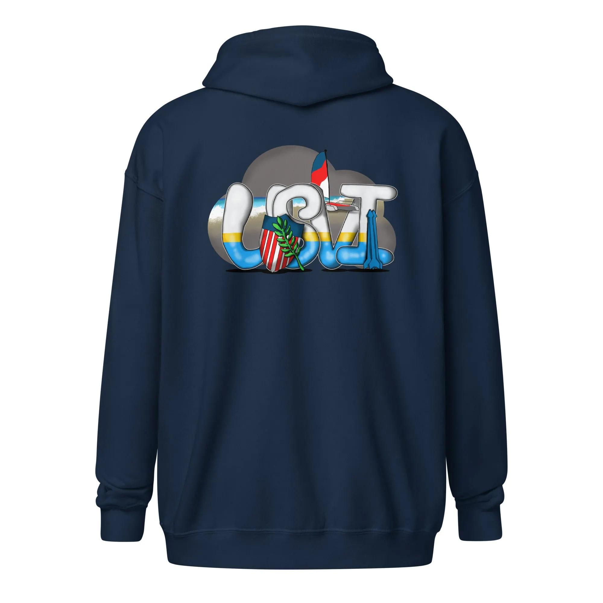 USVI Heavy blend zip hoodie