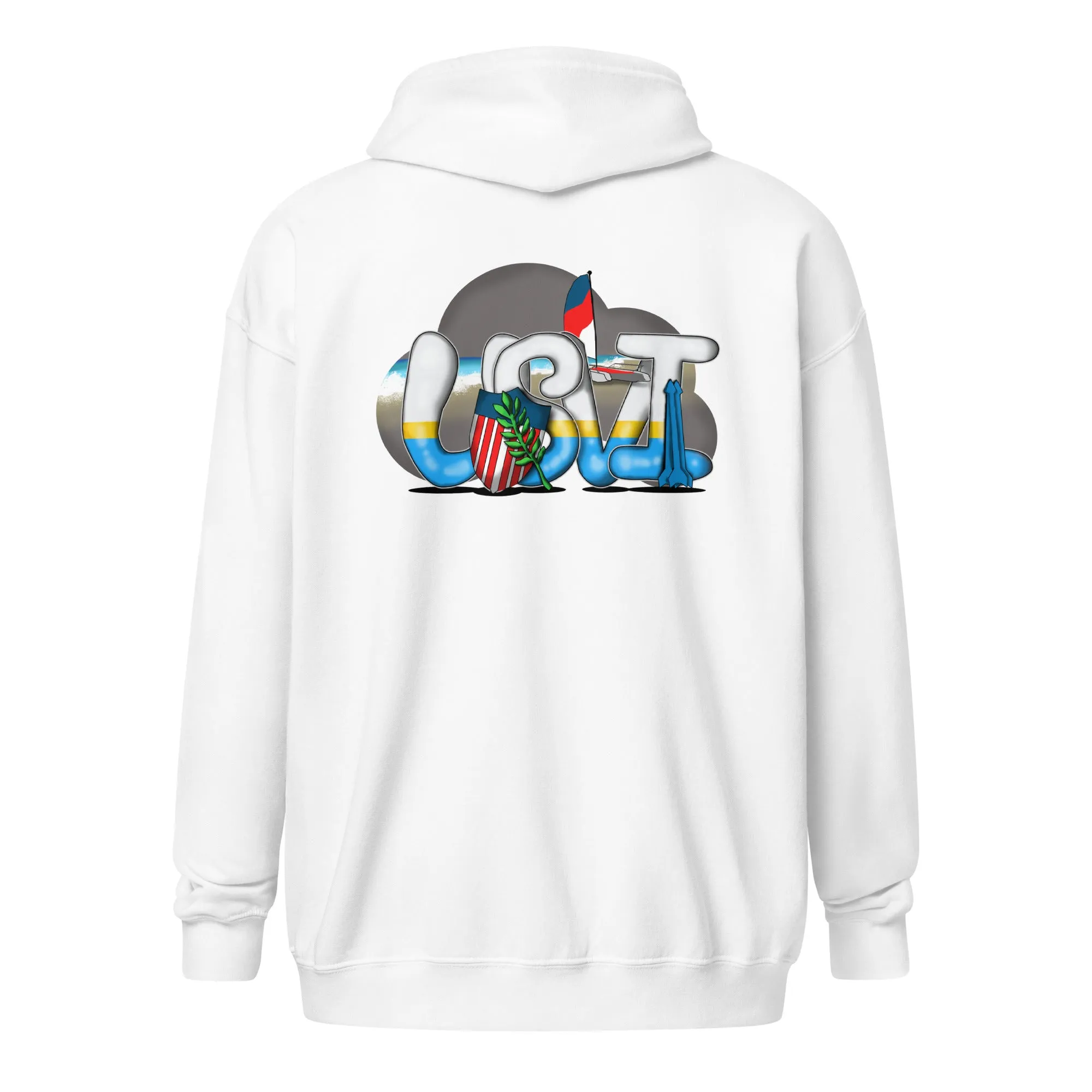 USVI Heavy blend zip hoodie