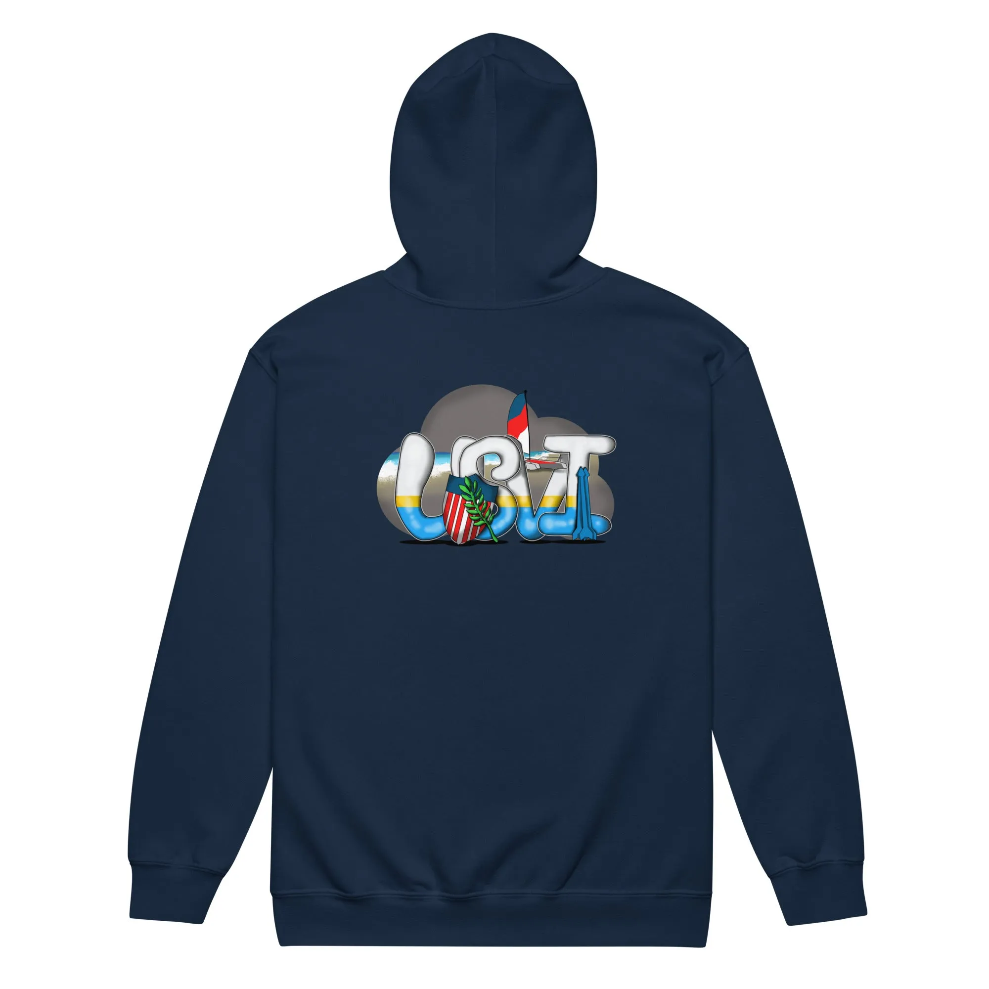 USVI Heavy blend zip hoodie