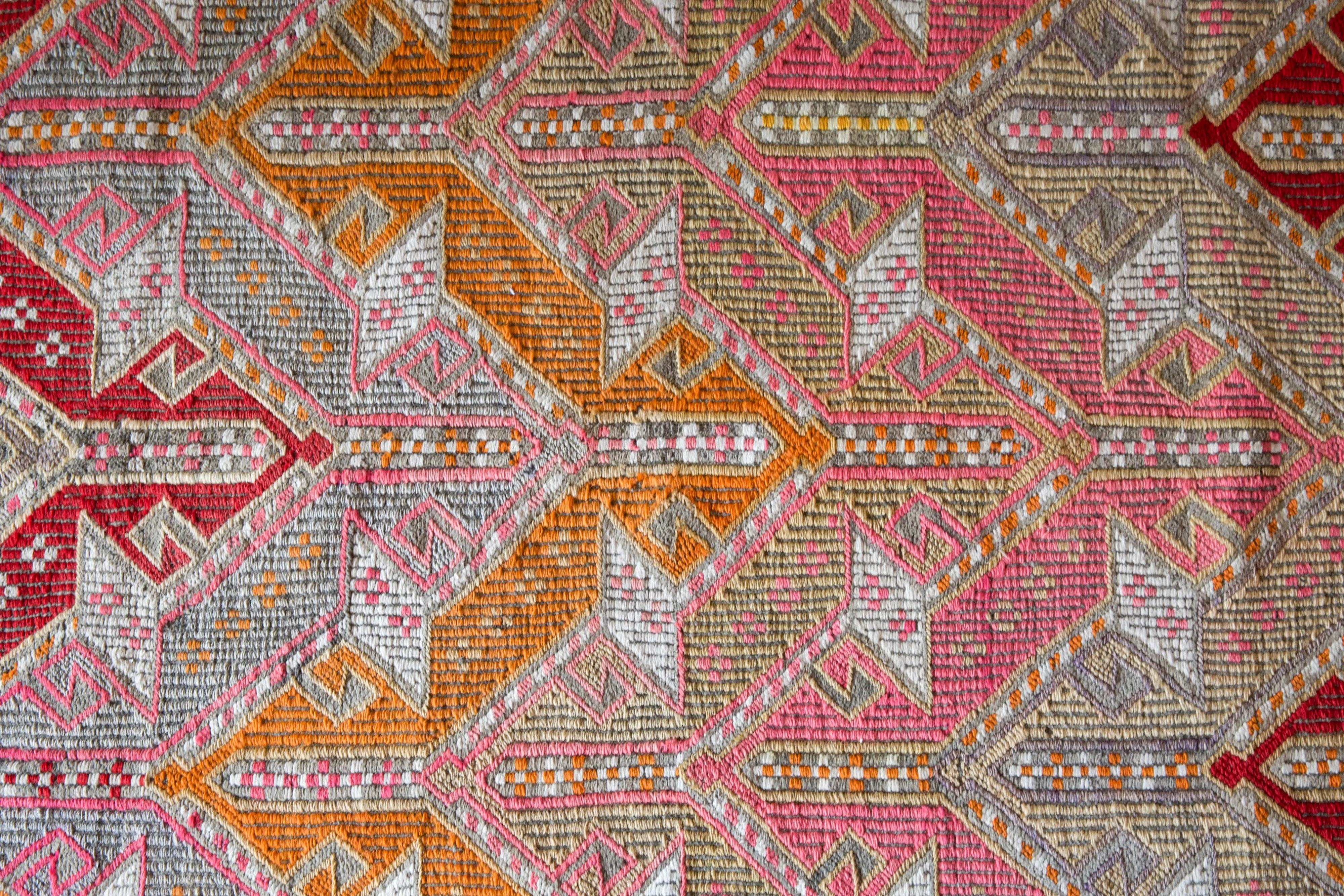 Vintage Aegean Kilim Rug 3'1"x4'4"