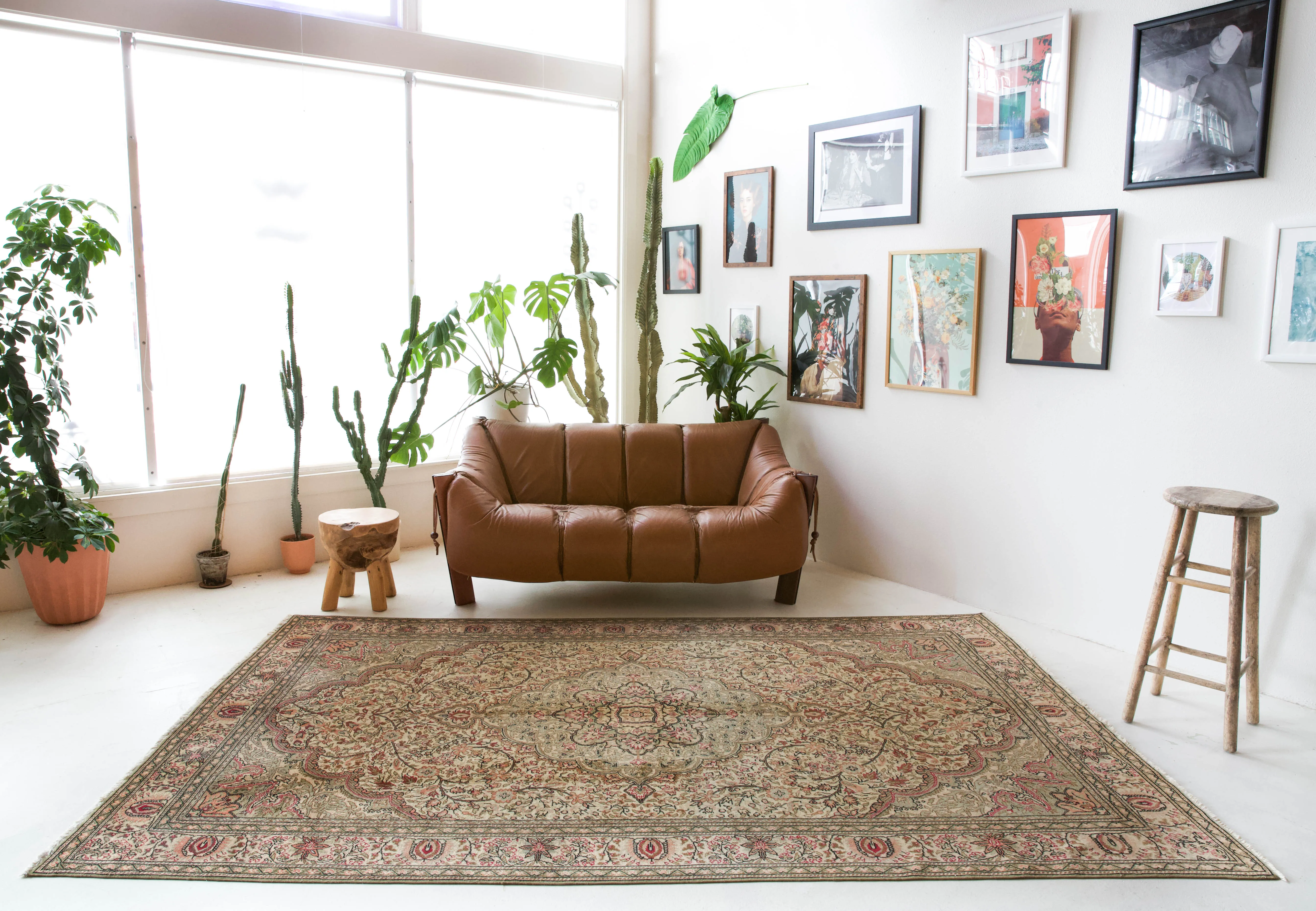 Vintage Kayseri Rug 6'4"x10'