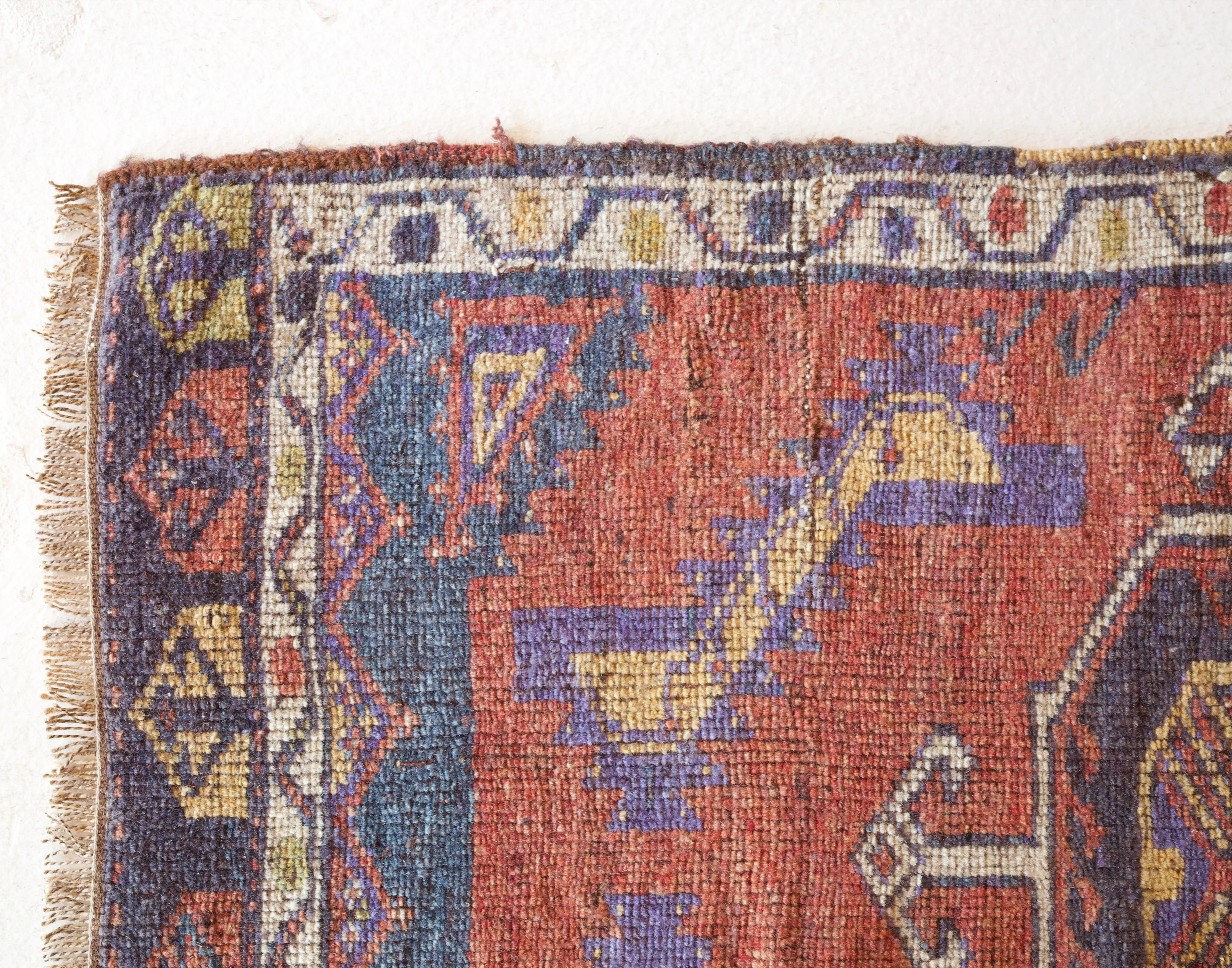 Vintage Mini Turkish Rug 21"x36"