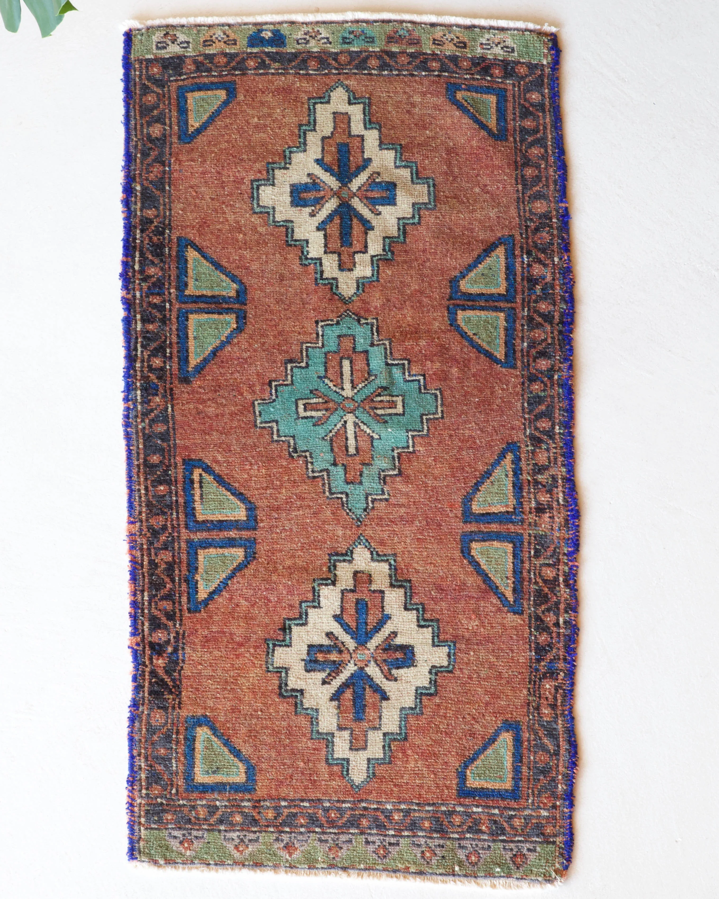 Vintage Mini Turkish Rug 22"x45"