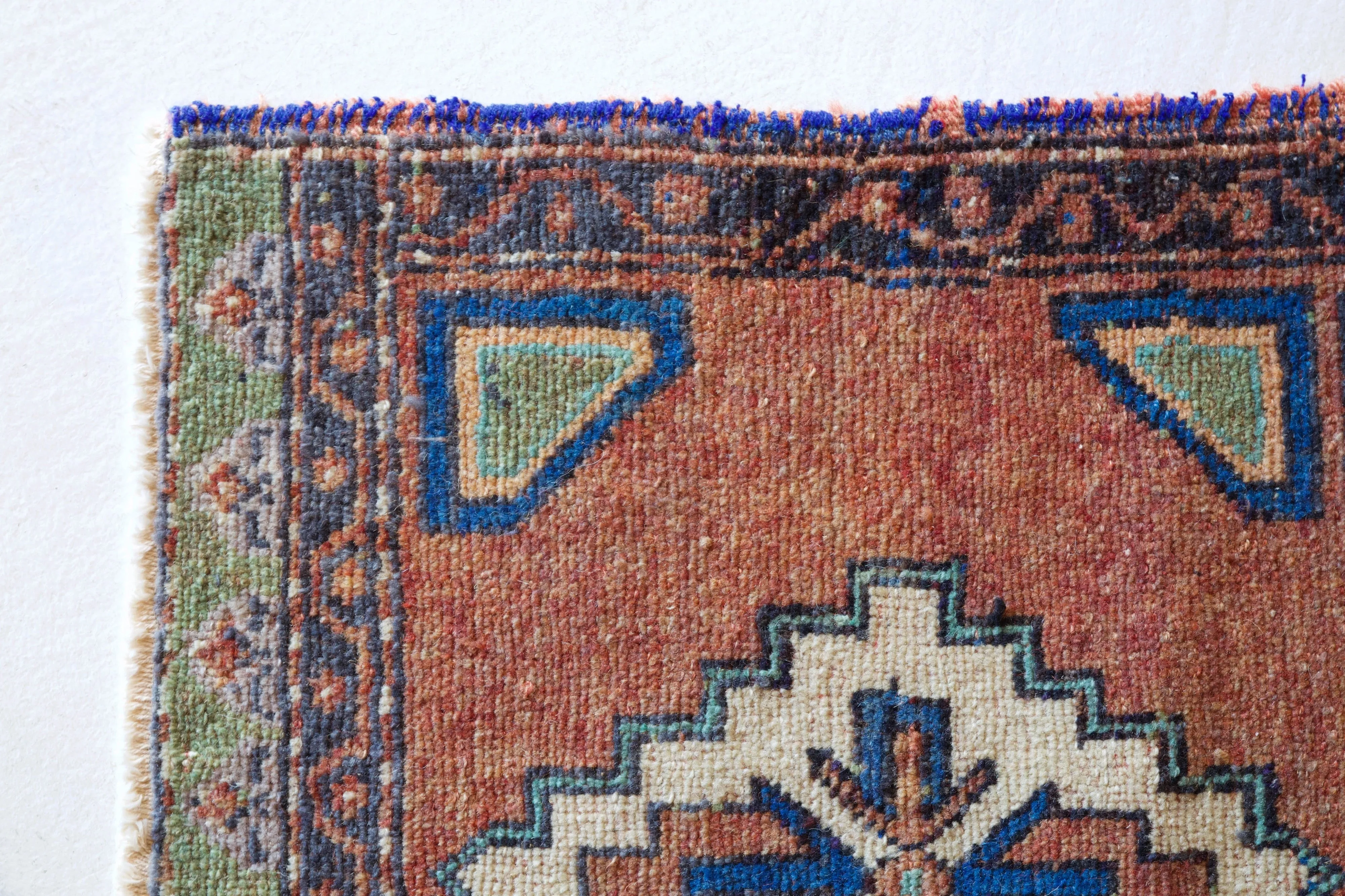 Vintage Mini Turkish Rug 22"x45"