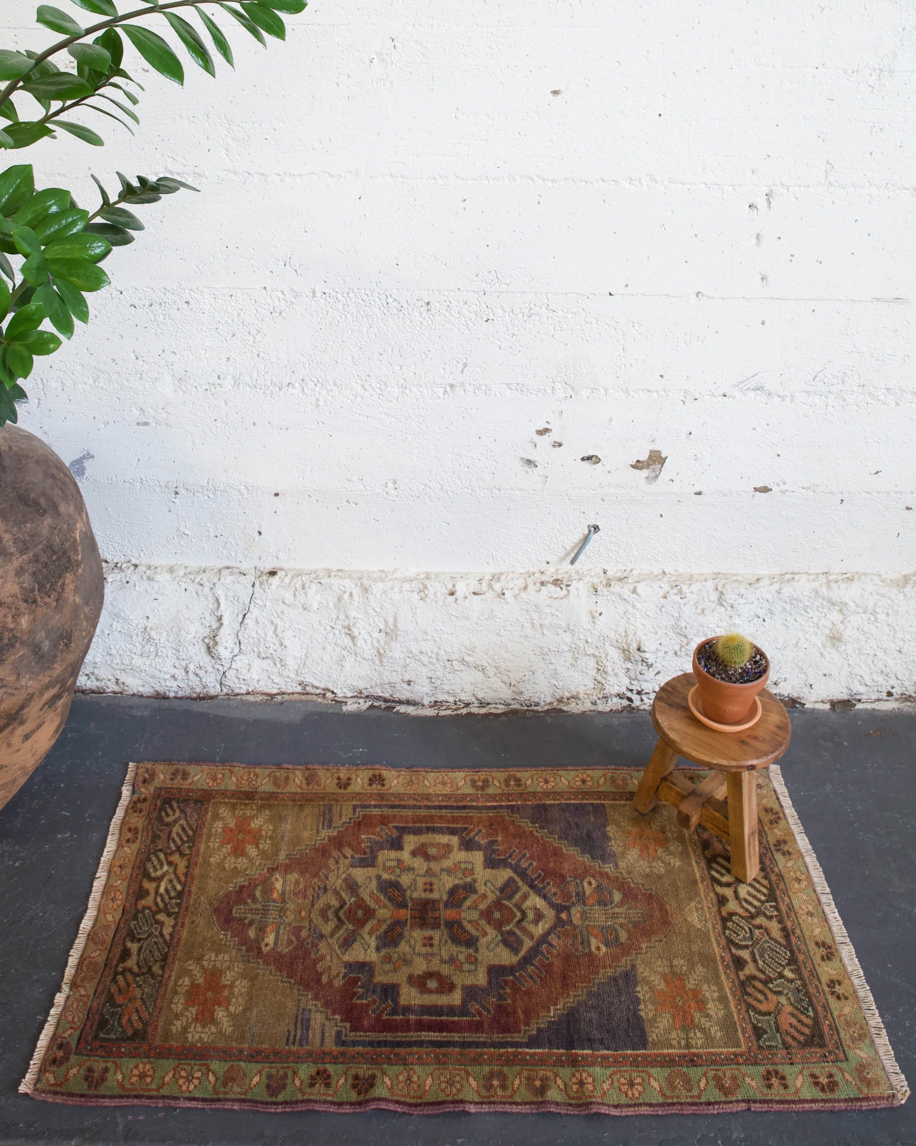 Vintage Mini Turkish Rug 2'x3'9"
