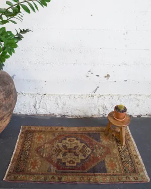 Vintage Mini Turkish Rug 2'x3'9"