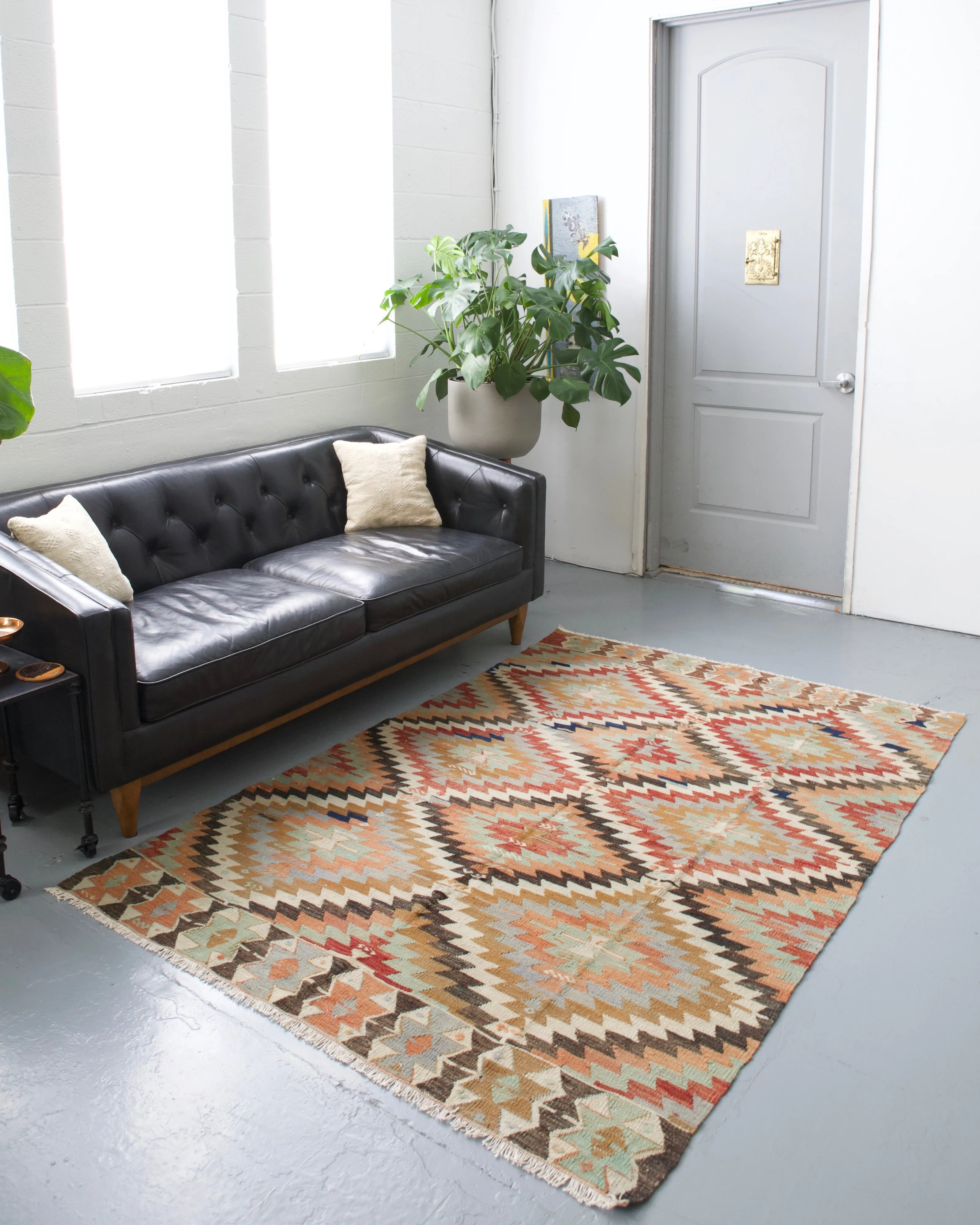 Vintage Turkish Anatolian Kilim Rug
