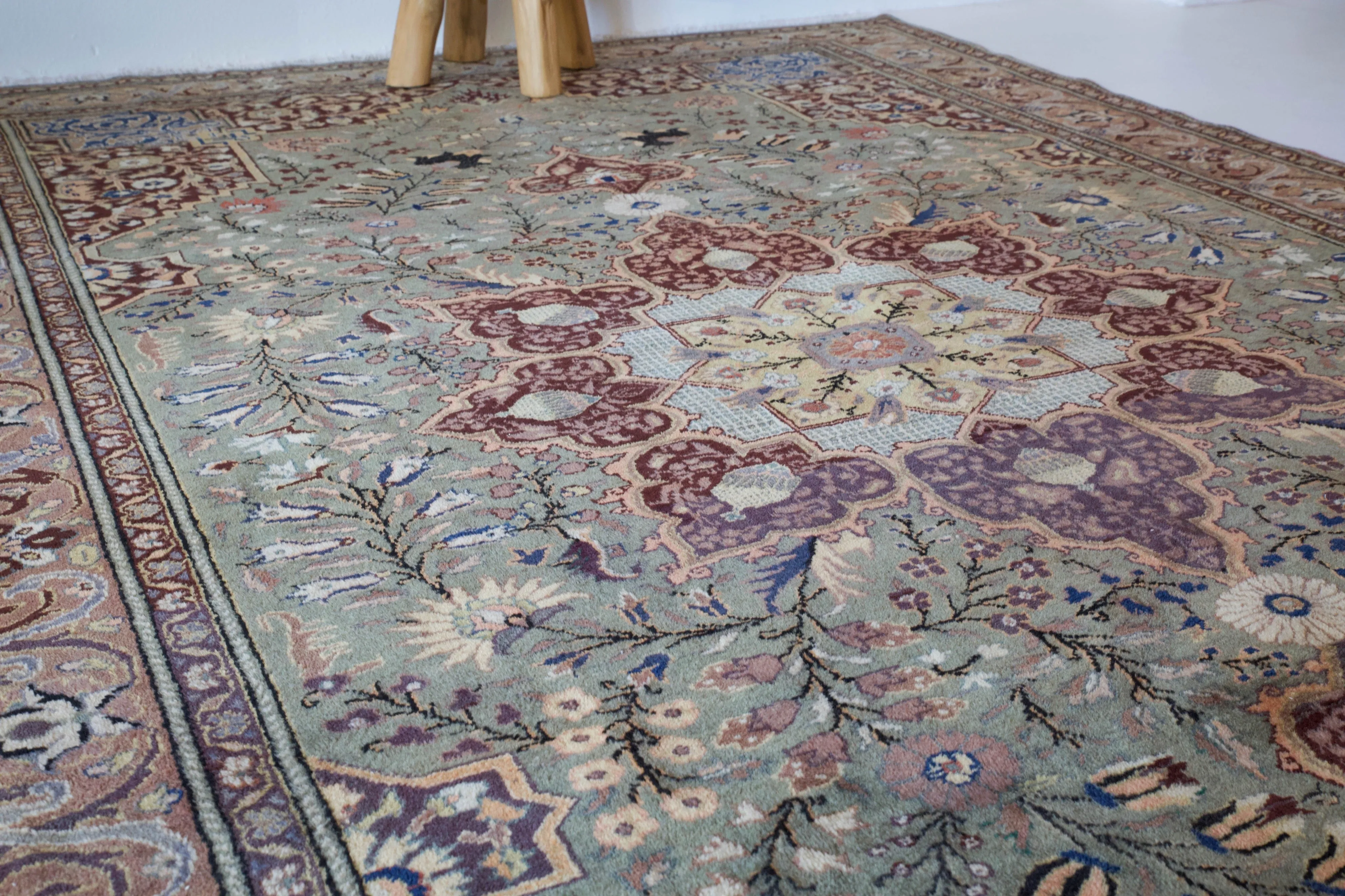 Vintage Turkish Kayseri Rug 6'5" x 9'10"