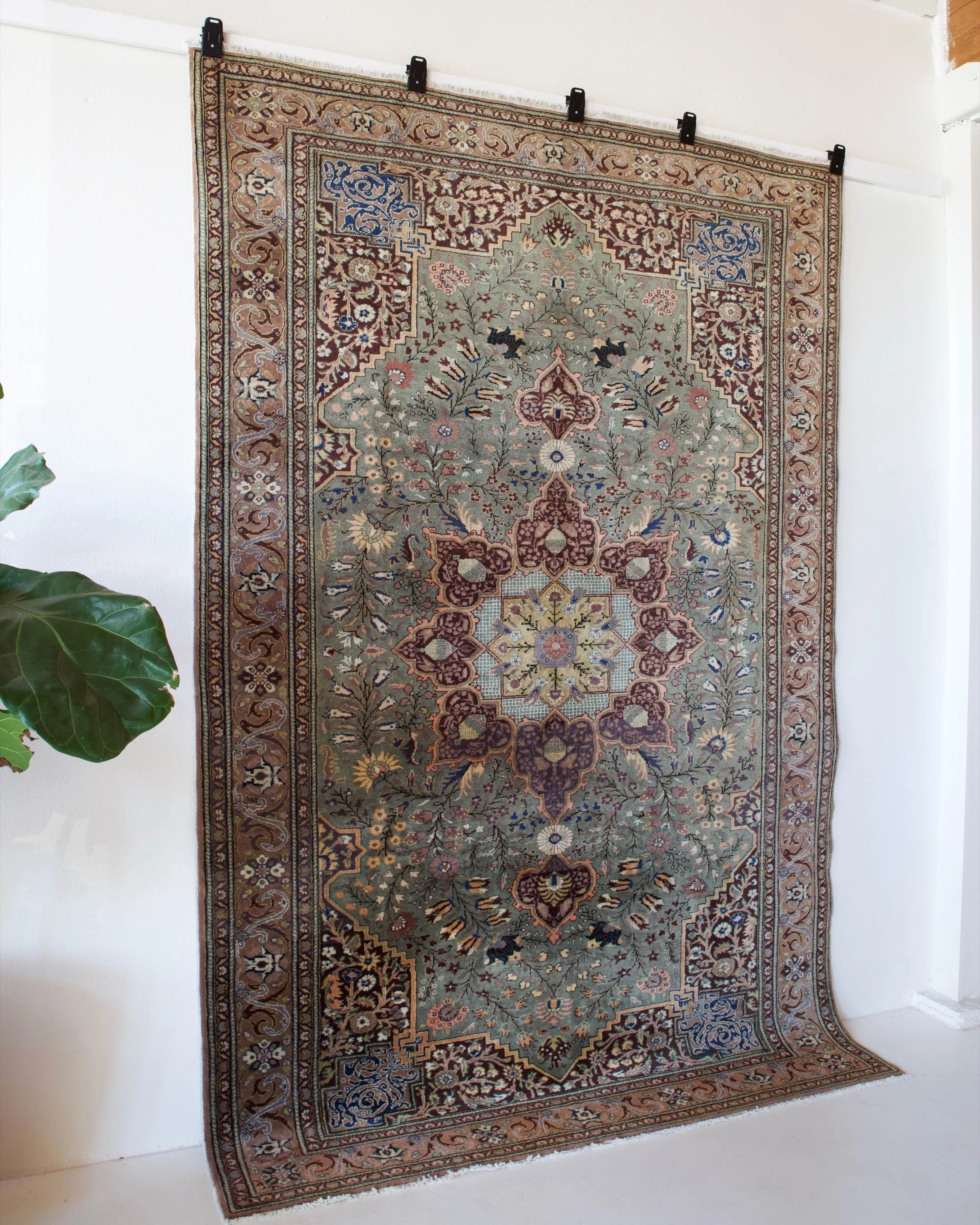 Vintage Turkish Kayseri Rug 6'5" x 9'10"