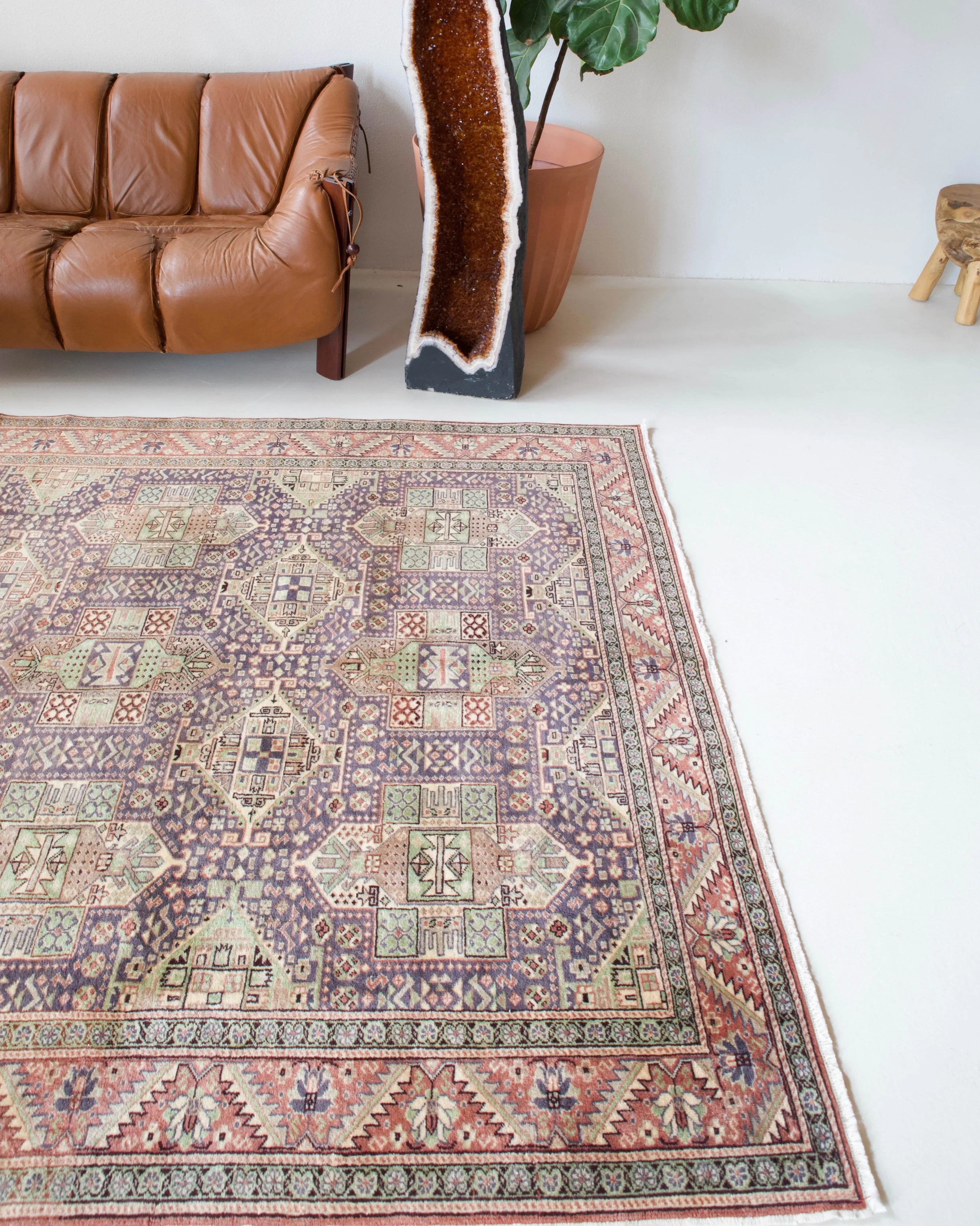 Vintage Turkish Kayseri Rug 6'6" x 9'8"