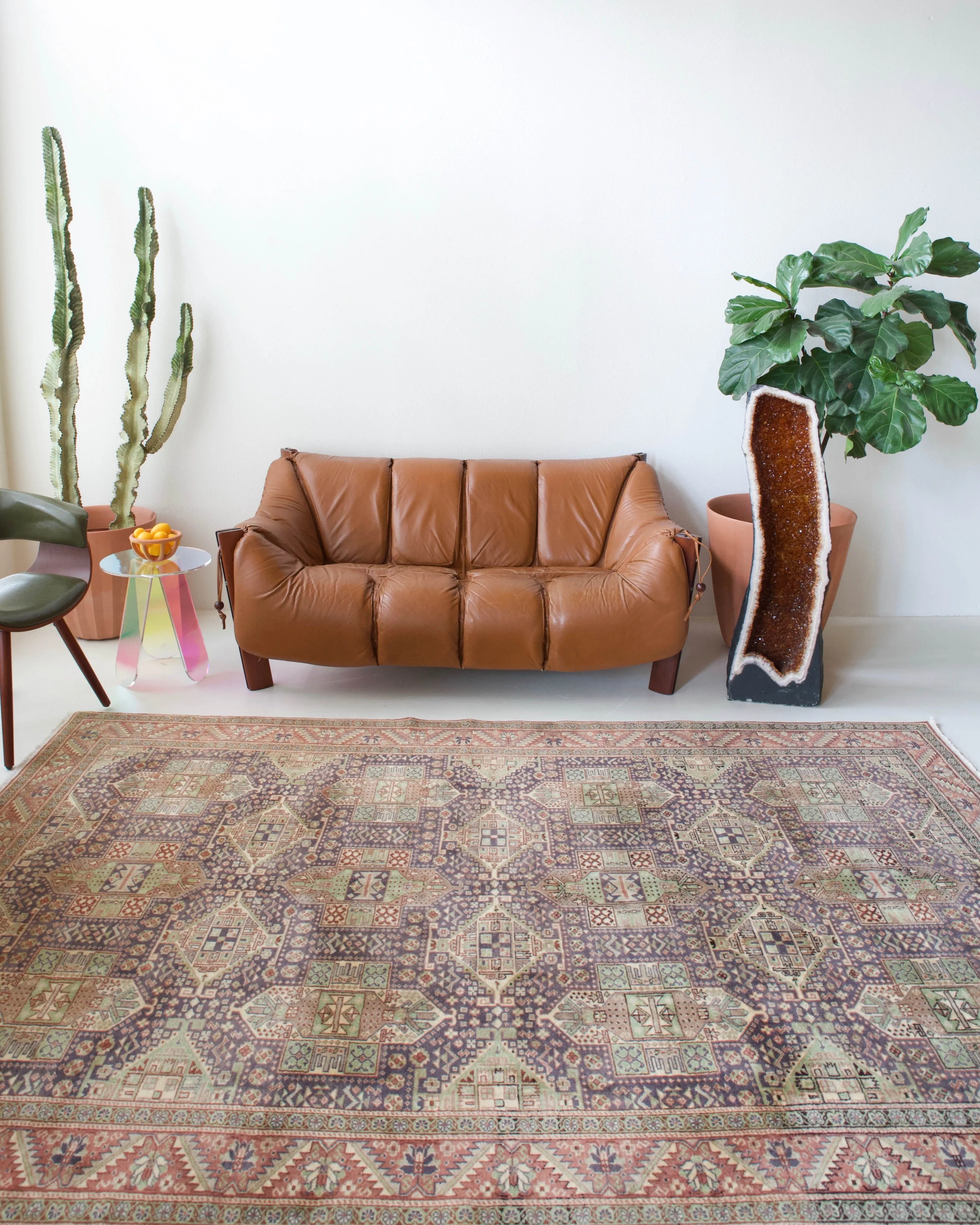 Vintage Turkish Kayseri Rug 6'6" x 9'8"