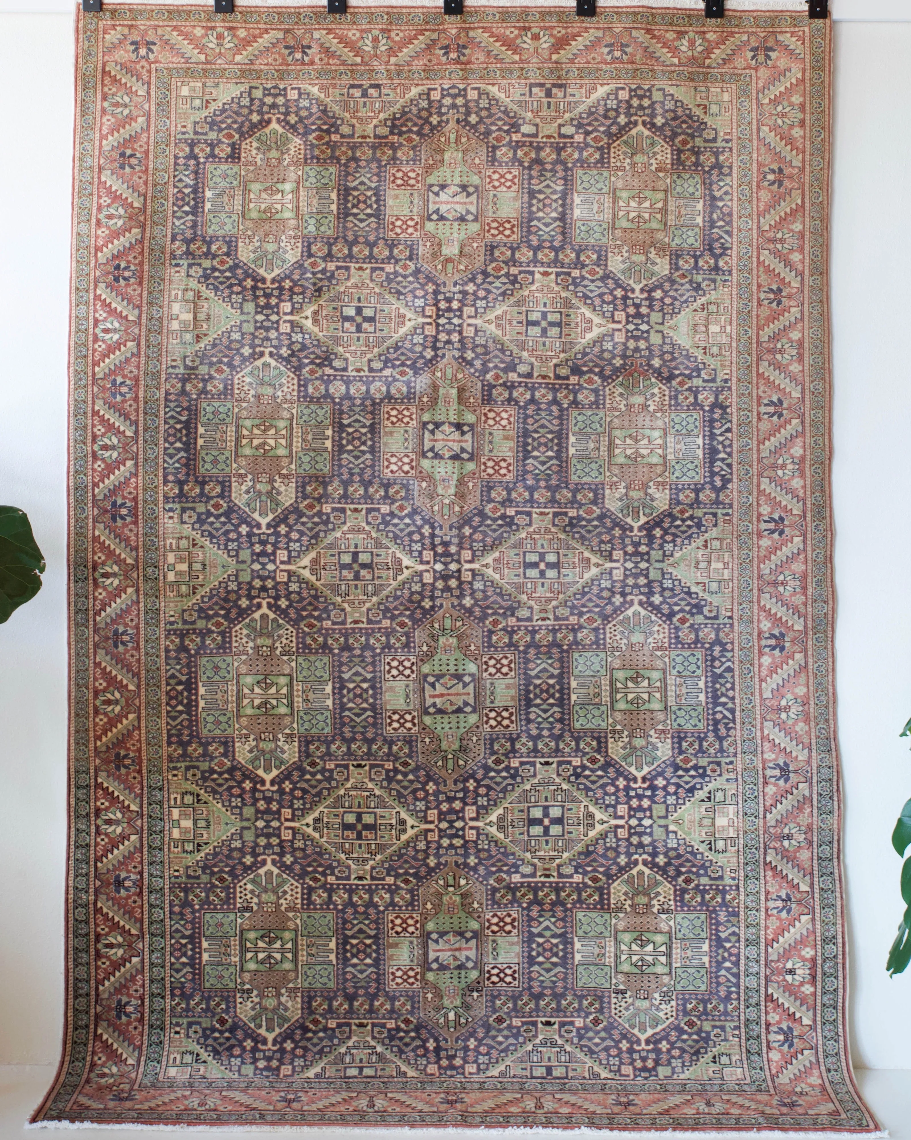 Vintage Turkish Kayseri Rug 6'6" x 9'8"
