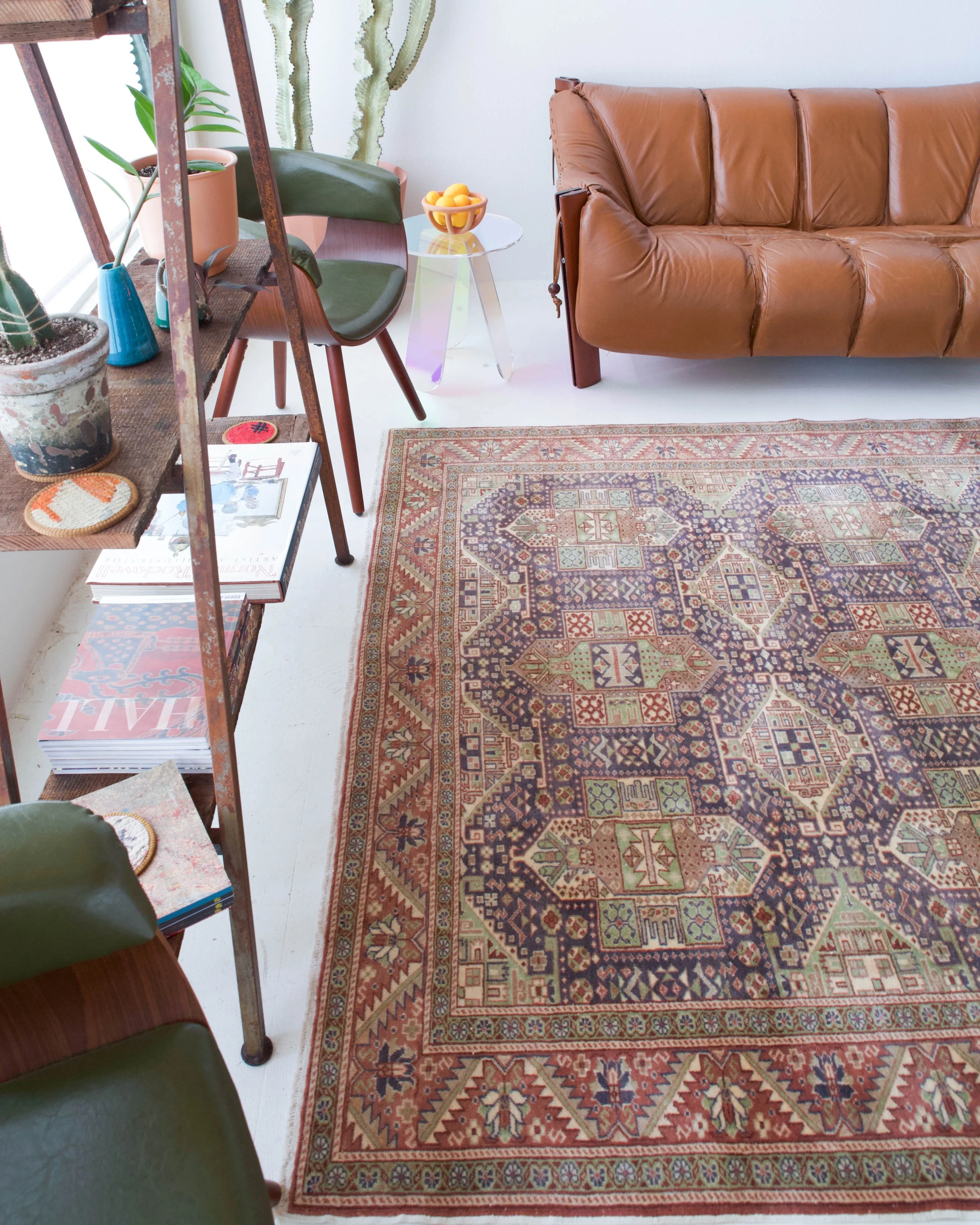 Vintage Turkish Kayseri Rug 6'6" x 9'8"