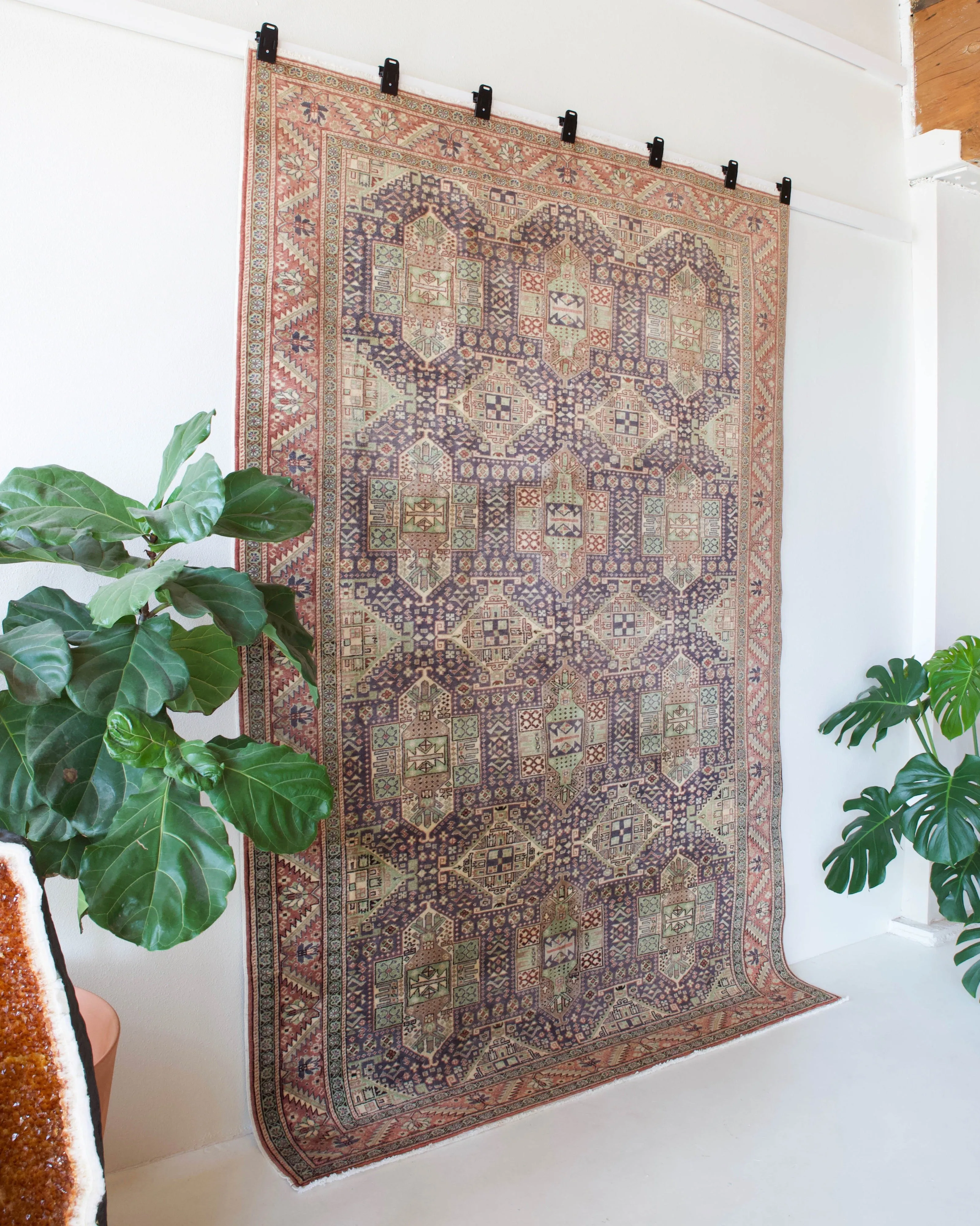Vintage Turkish Kayseri Rug 6'6" x 9'8"