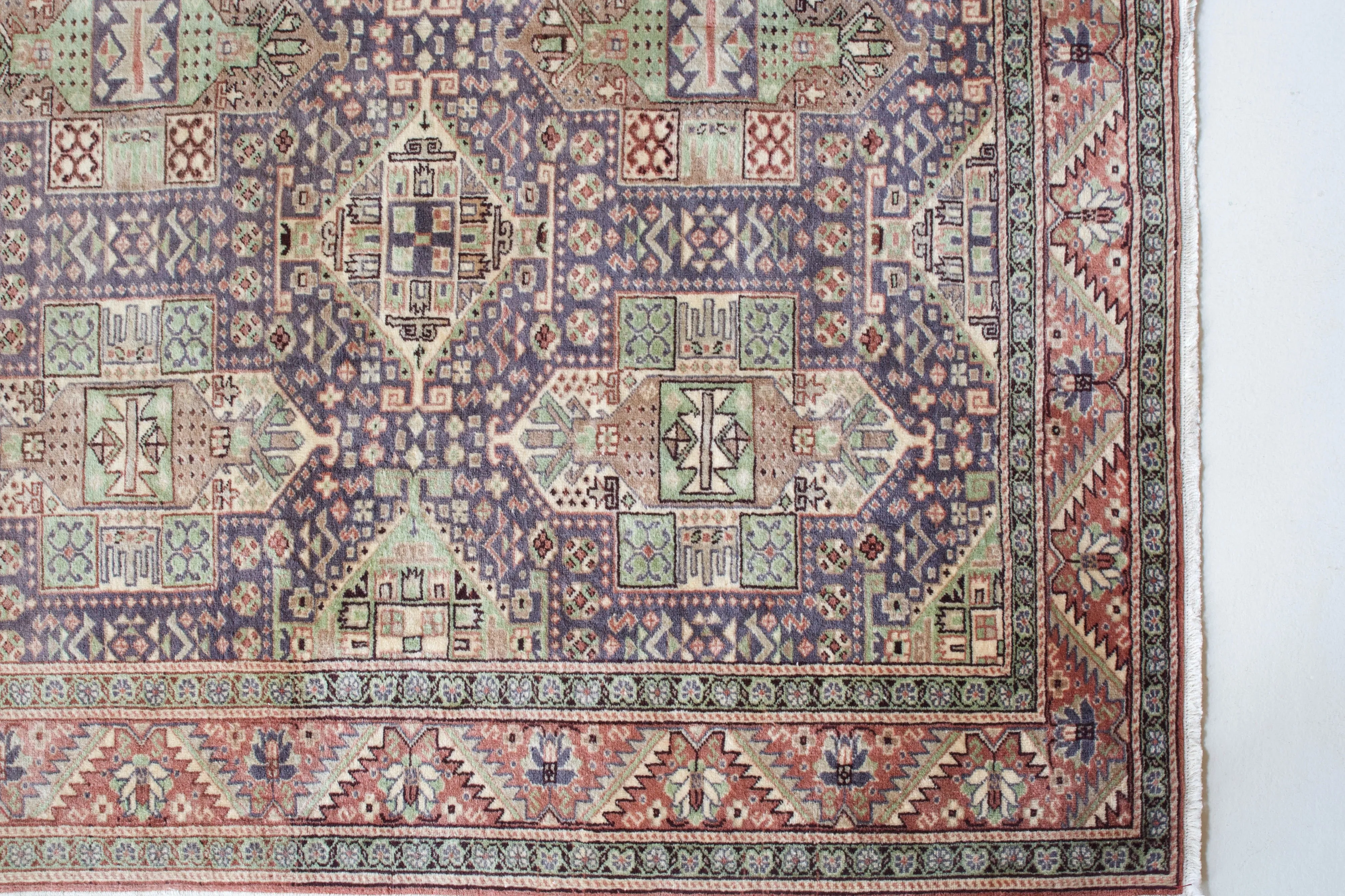 Vintage Turkish Kayseri Rug 6'6" x 9'8"