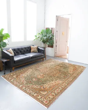 Vintage Turkish Kayseri Rug 6'8" x 10'