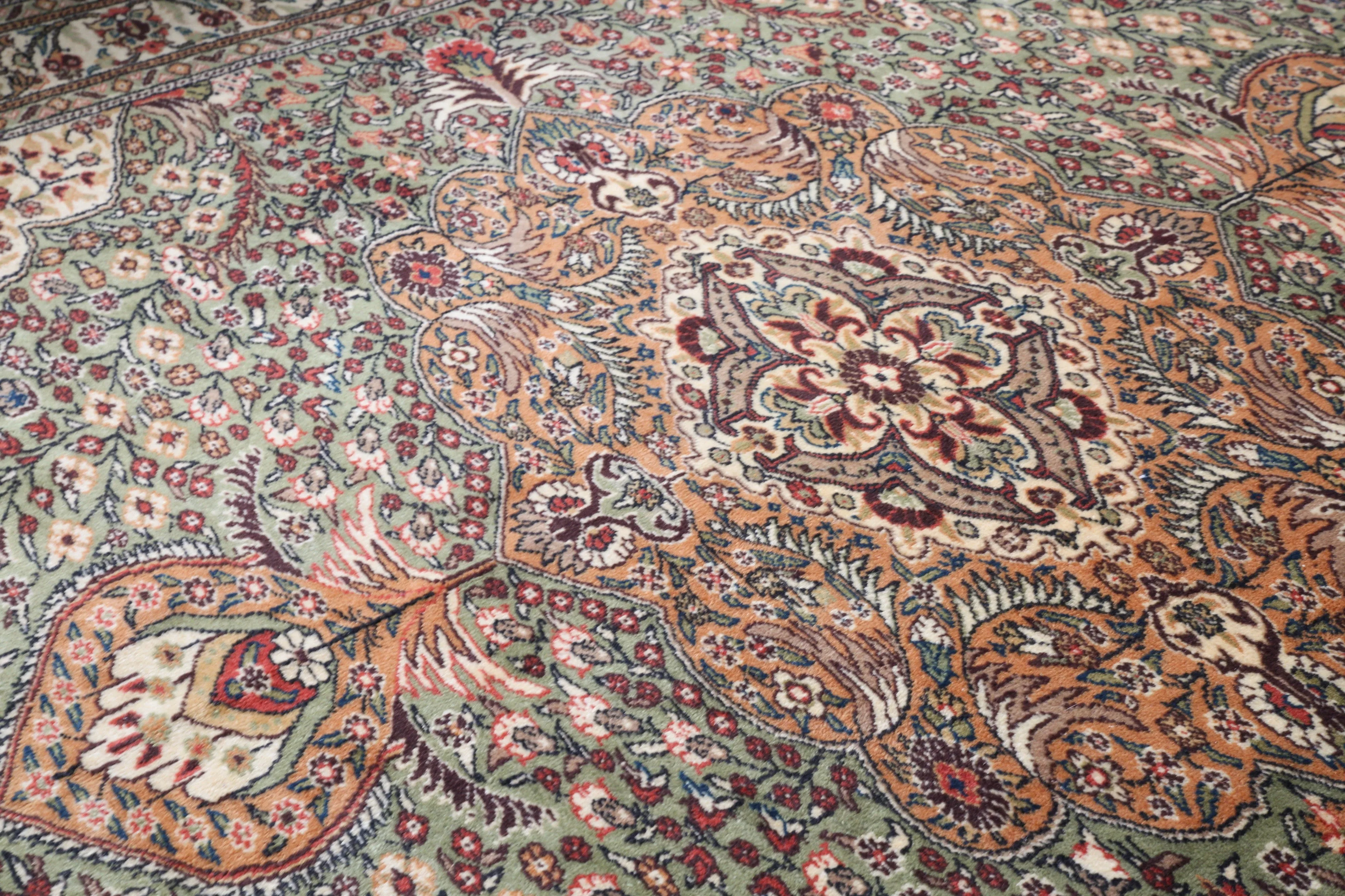 Vintage Turkish Kayseri Rug 6'8" x 10'