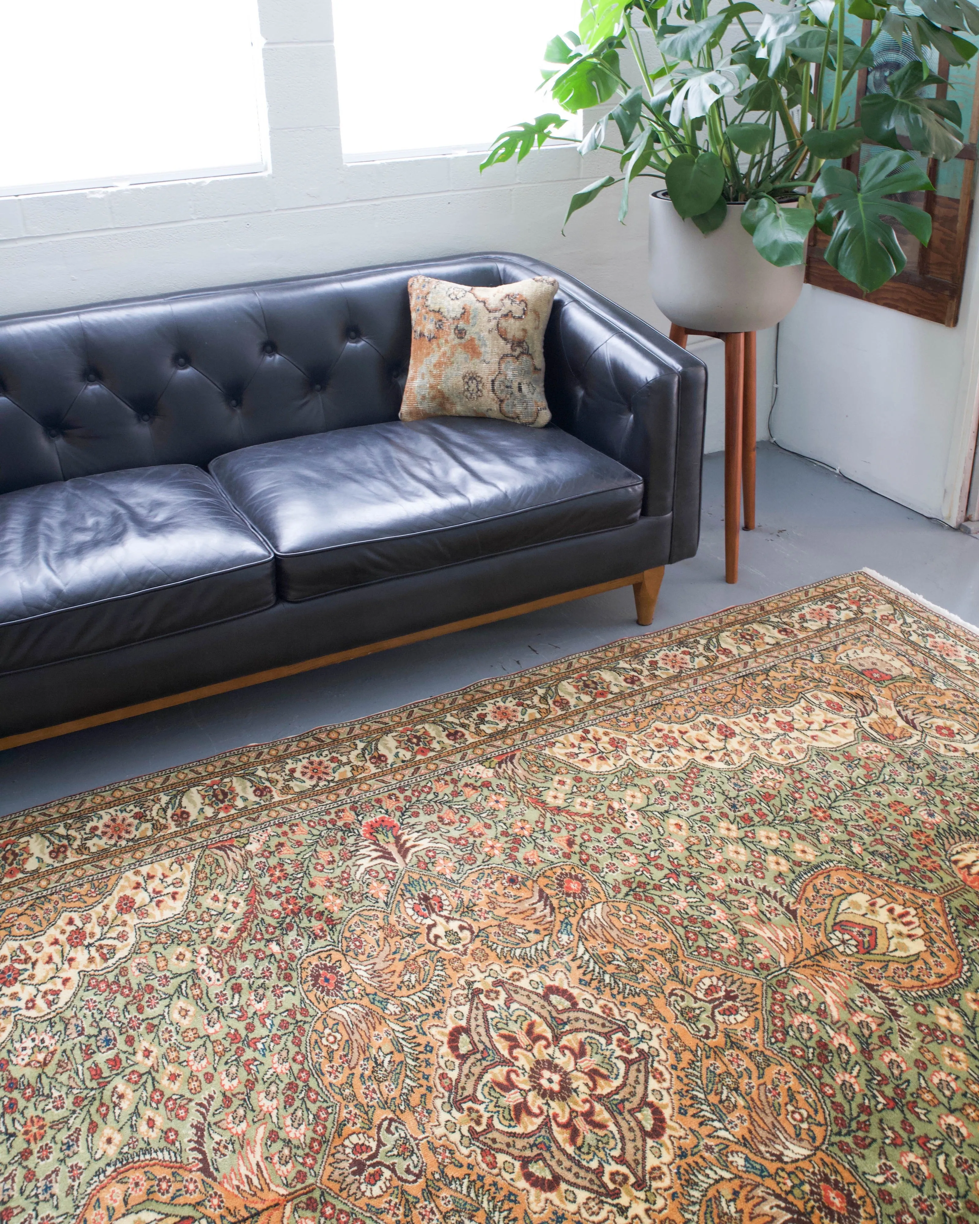 Vintage Turkish Kayseri Rug 6'8" x 10'