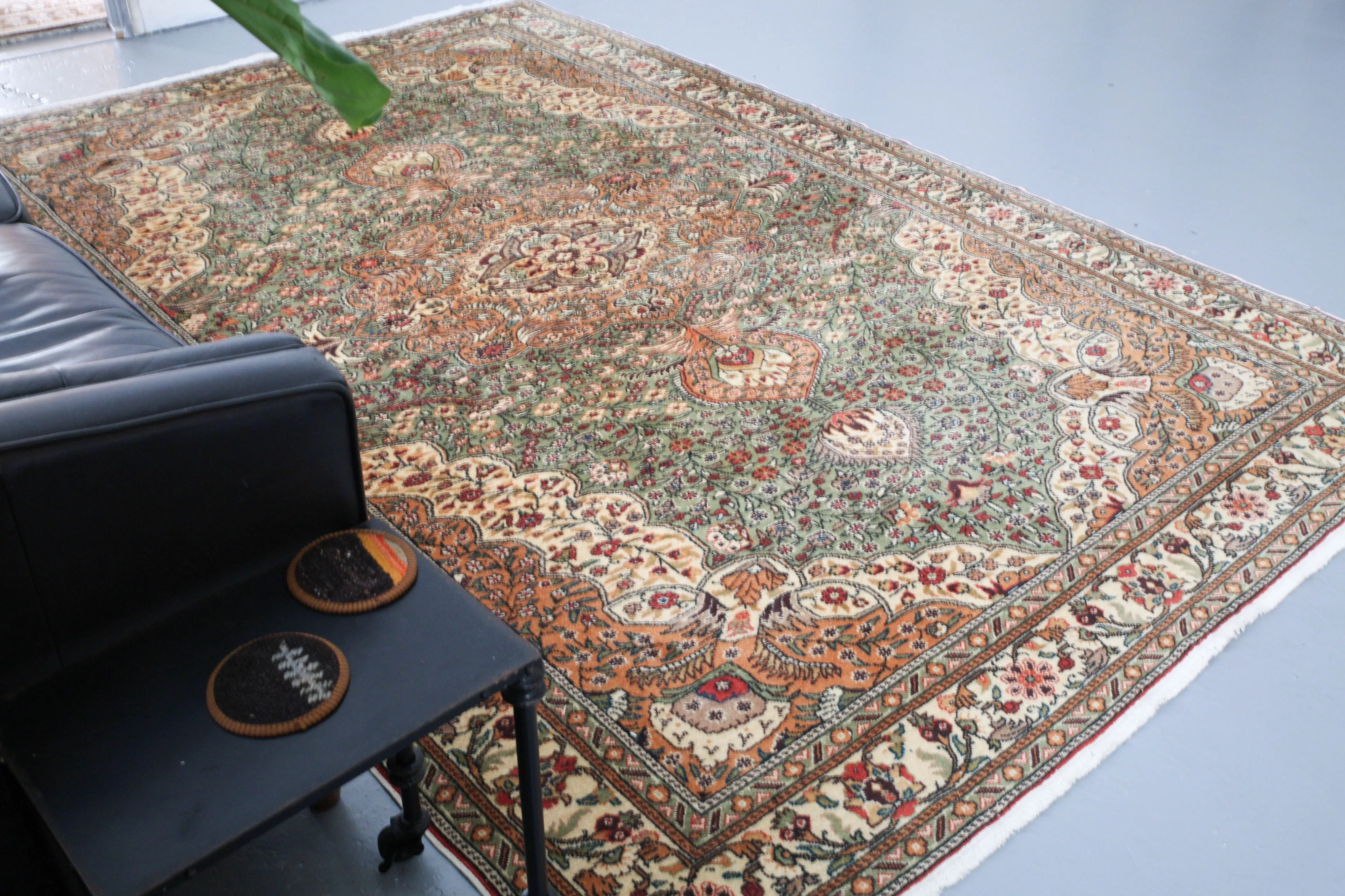 Vintage Turkish Kayseri Rug 6'8" x 10'