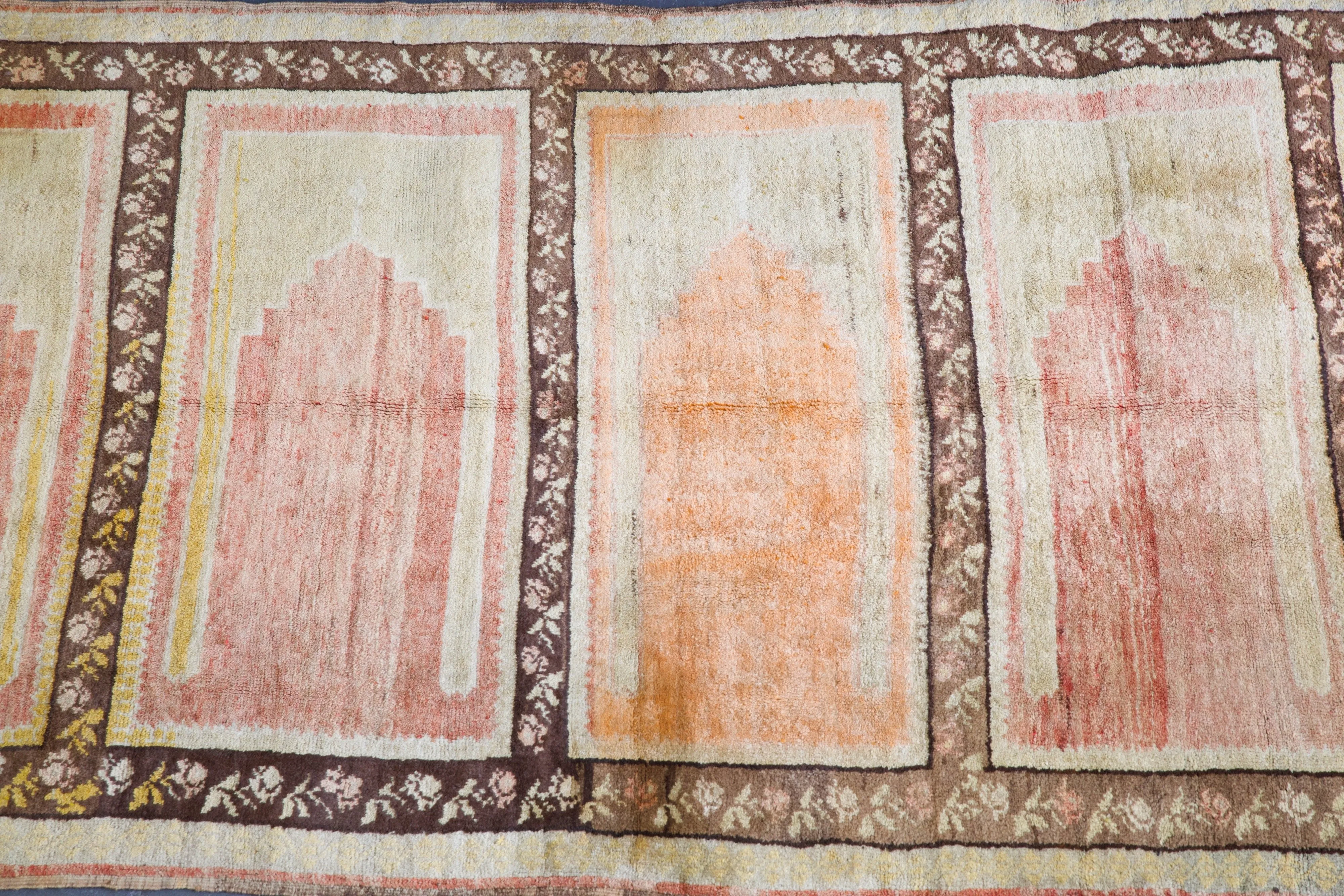 Vintage Turkish Konya Saf  Rug 5'5" x 10'7"